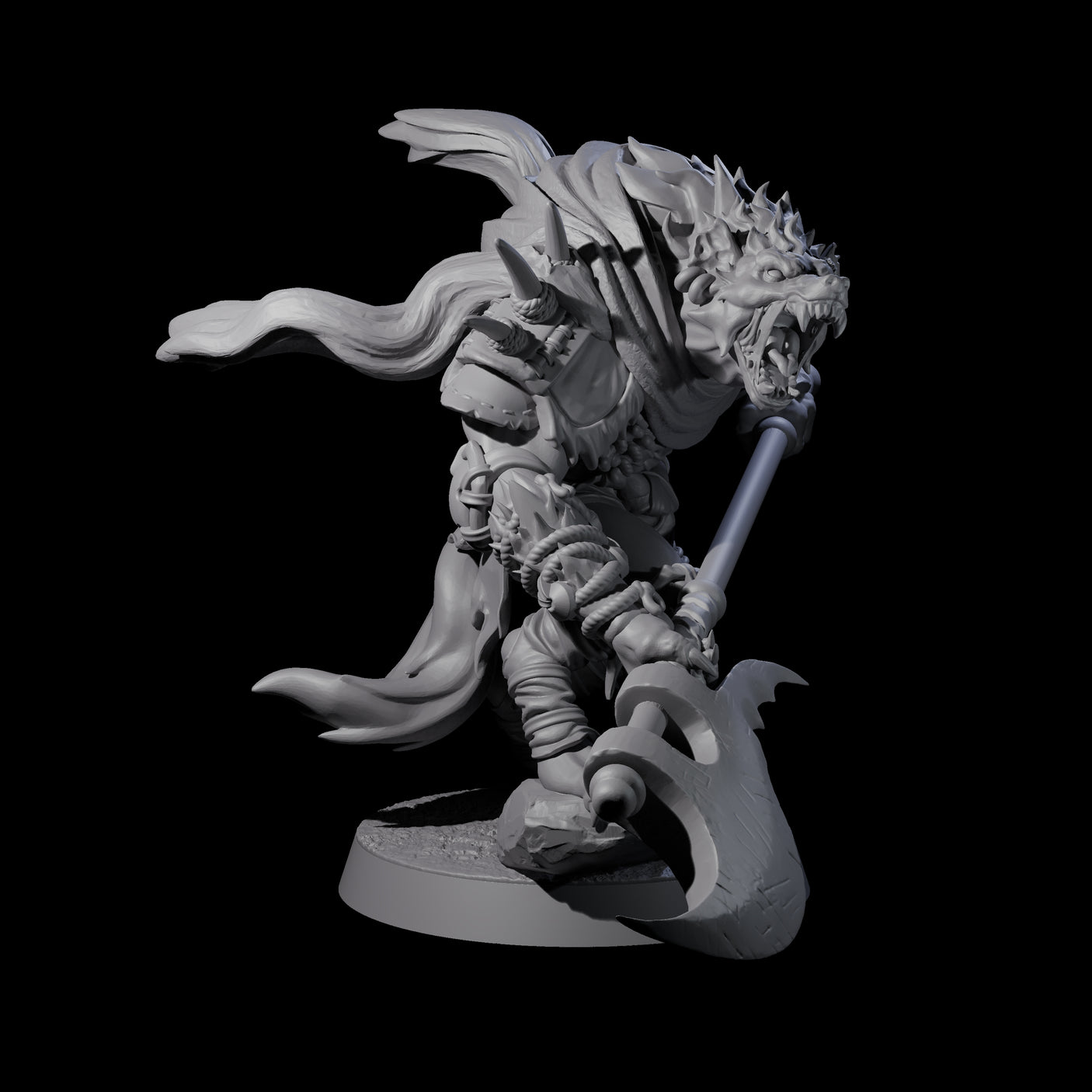Junkyard Gnoll Scavengers Miniature for Dungeons and Dragons, Pathfinder or other TTRPGs