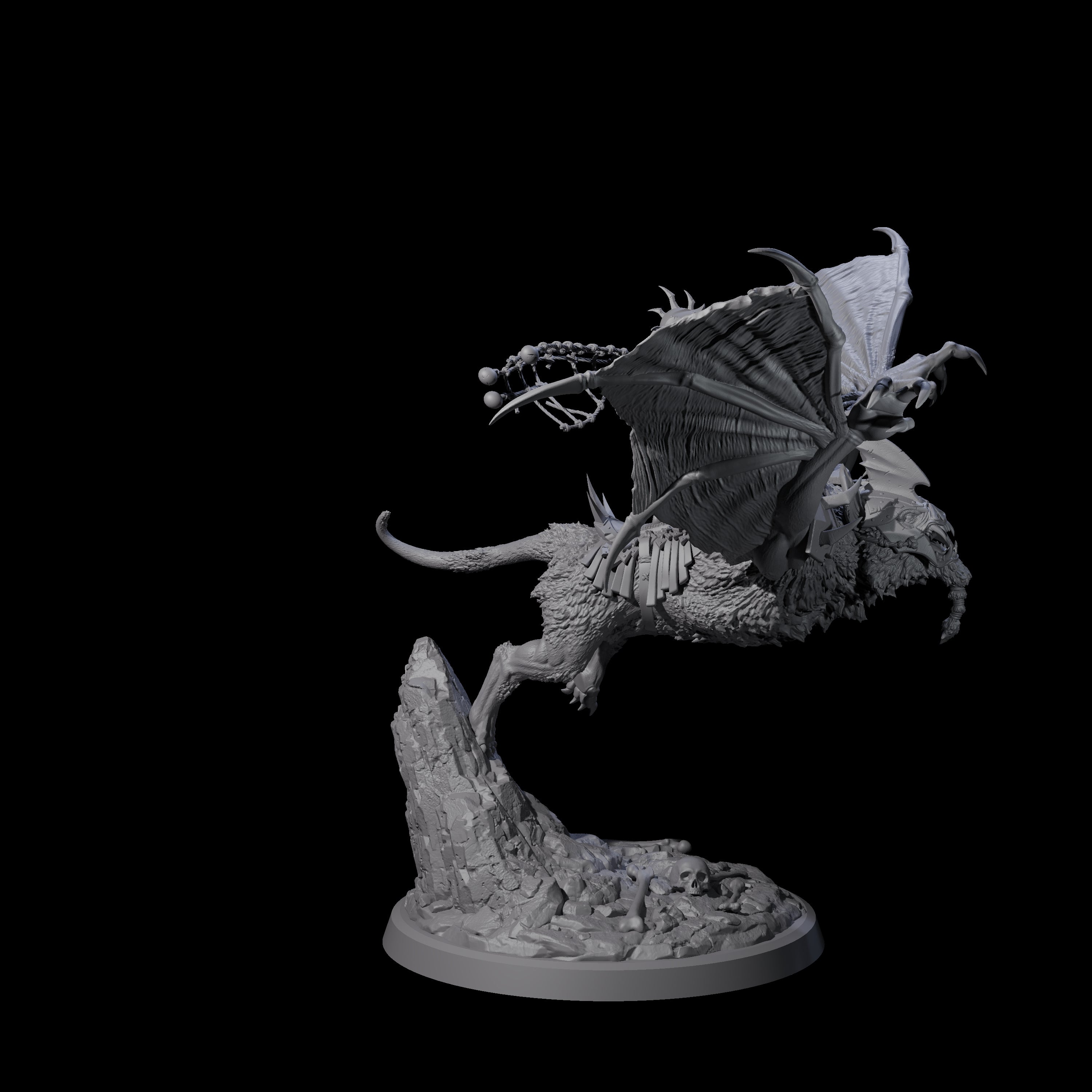 Kamikaze Werebat Riding Goblin C Miniature for Dungeons and Dragons, Pathfinder or other TTRPGs