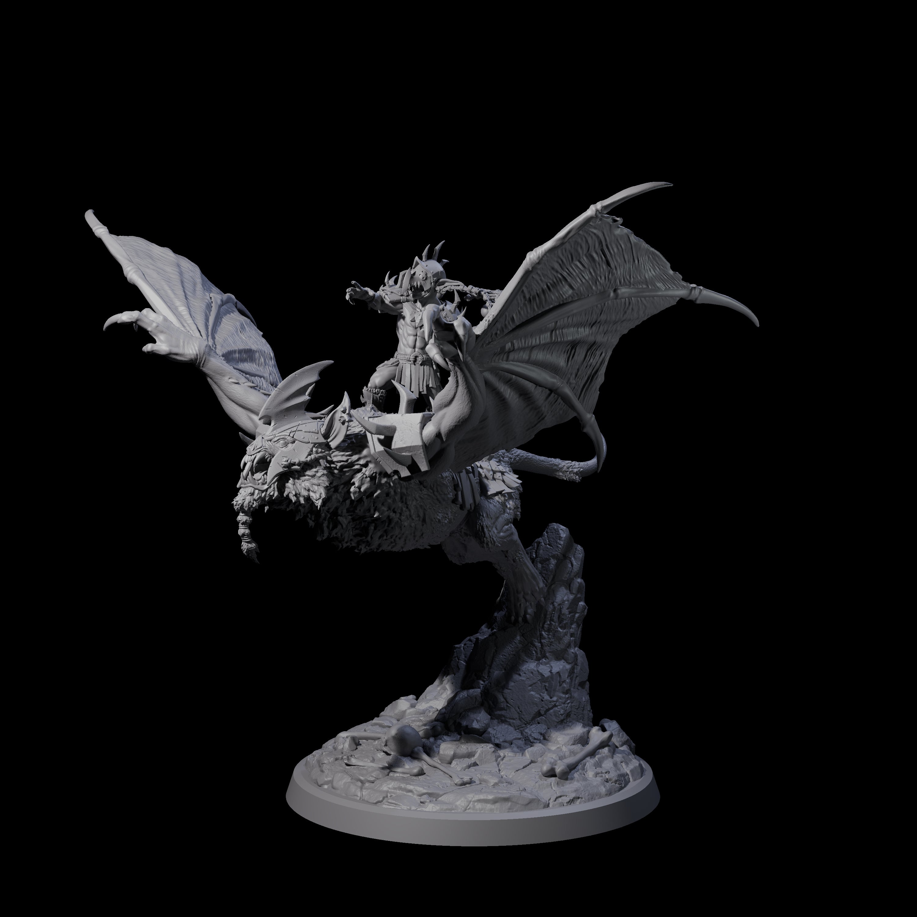 Kamikaze Werebat Riding Goblin C Miniature for Dungeons and Dragons, Pathfinder or other TTRPGs