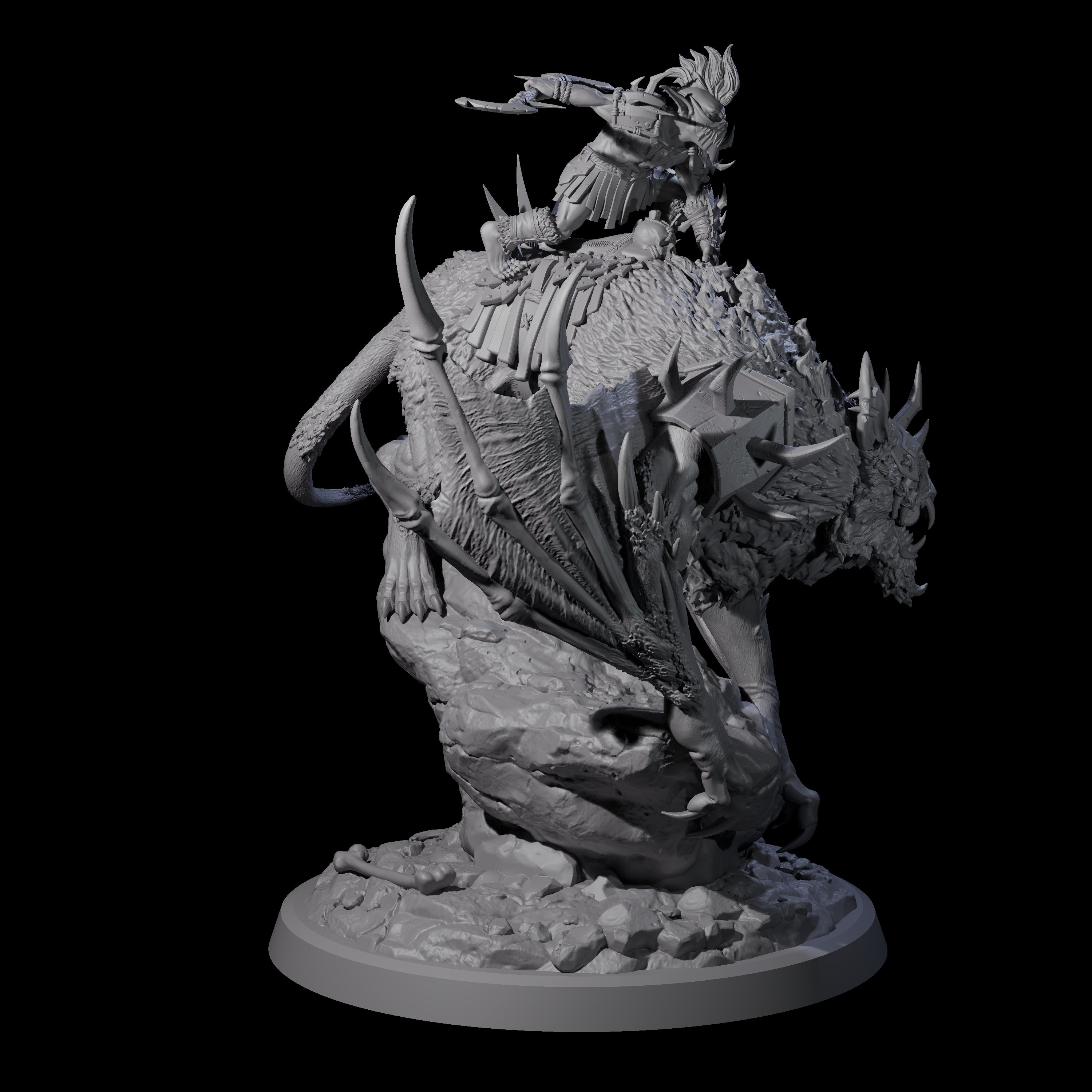 Kamikaze Werebat Riding Goblin D Miniature for Dungeons and Dragons, Pathfinder or other TTRPGs