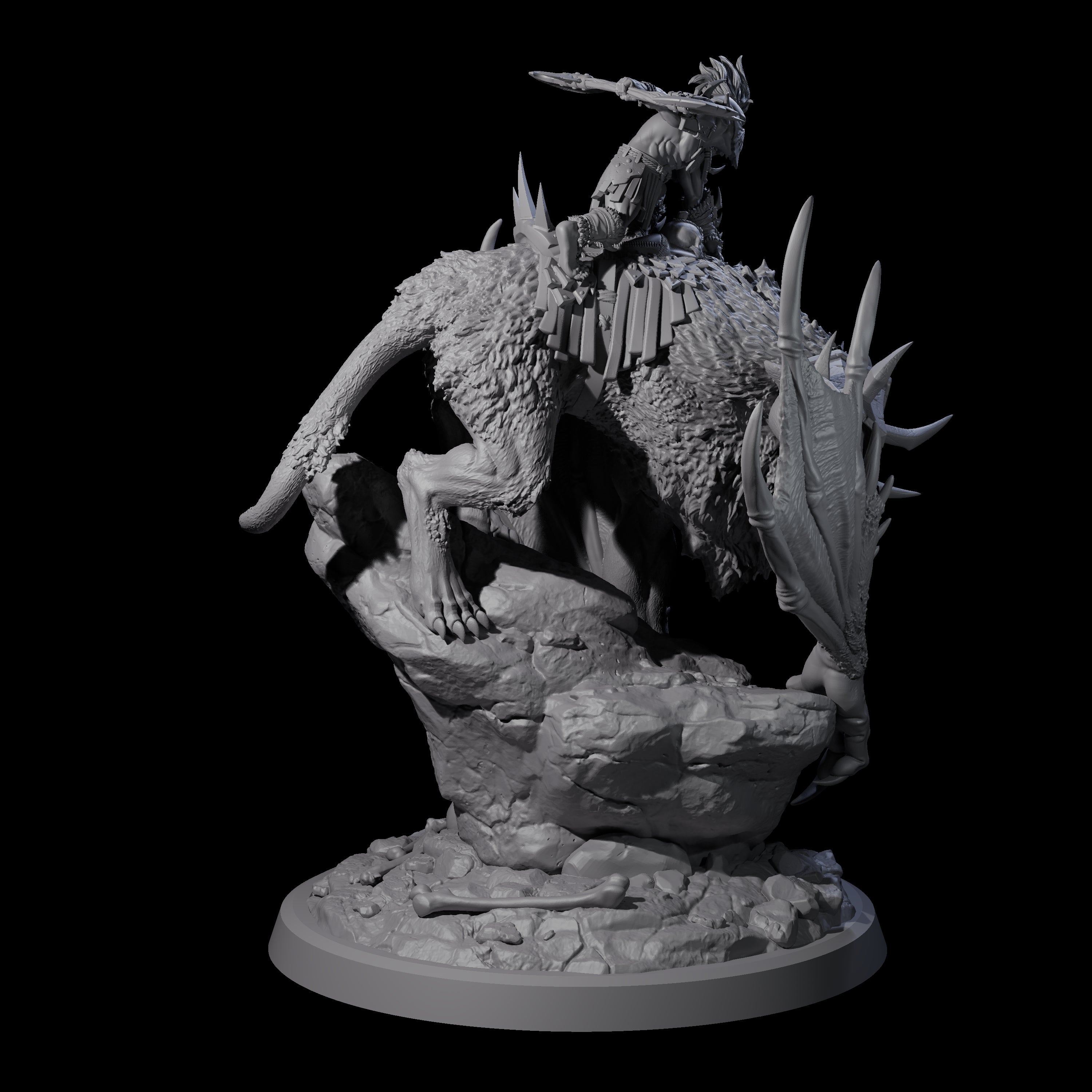 Kamikaze Werebat Riding Goblin D Miniature for Dungeons and Dragons, Pathfinder or other TTRPGs