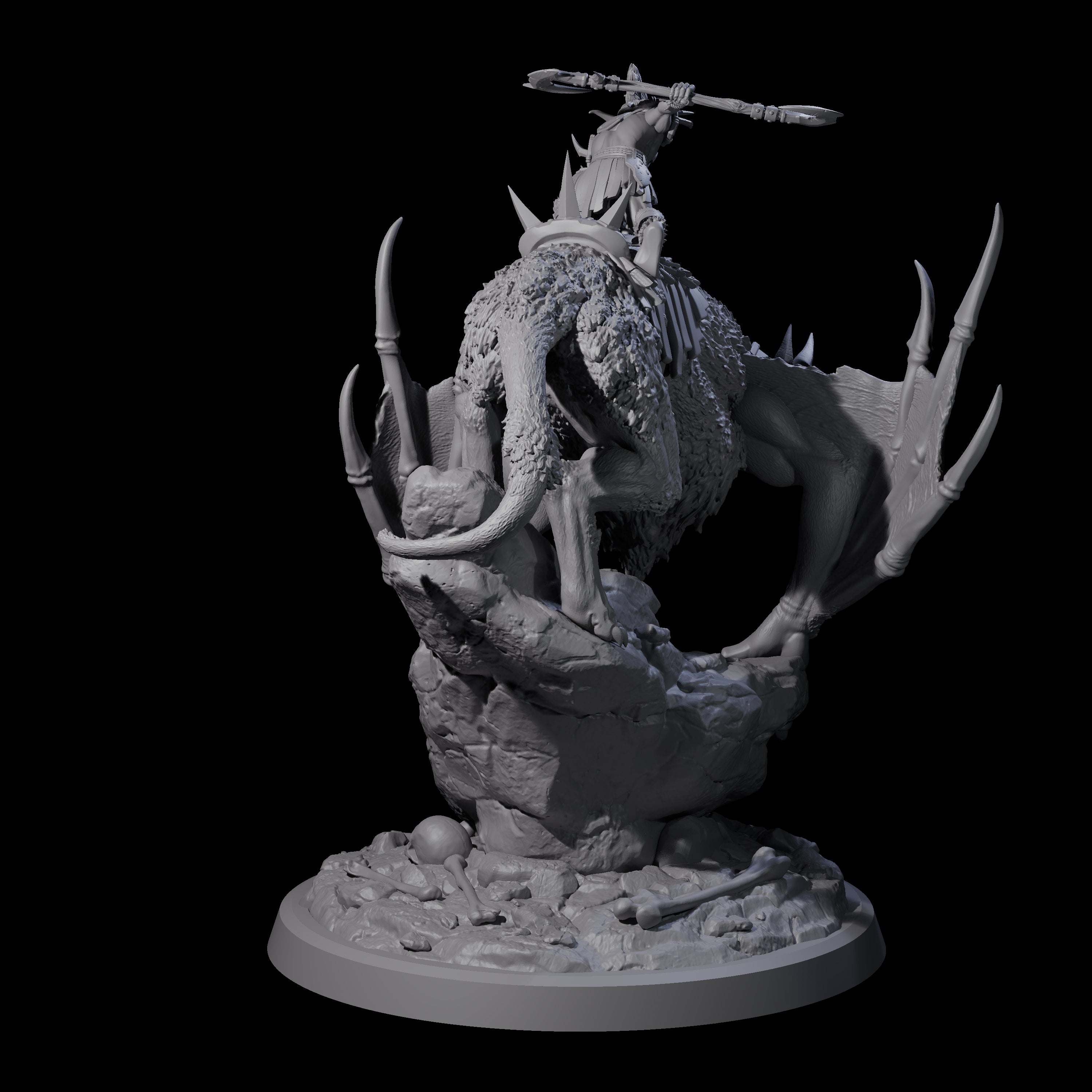 Kamikaze Werebat Riding Goblin D Miniature for Dungeons and Dragons, Pathfinder or other TTRPGs