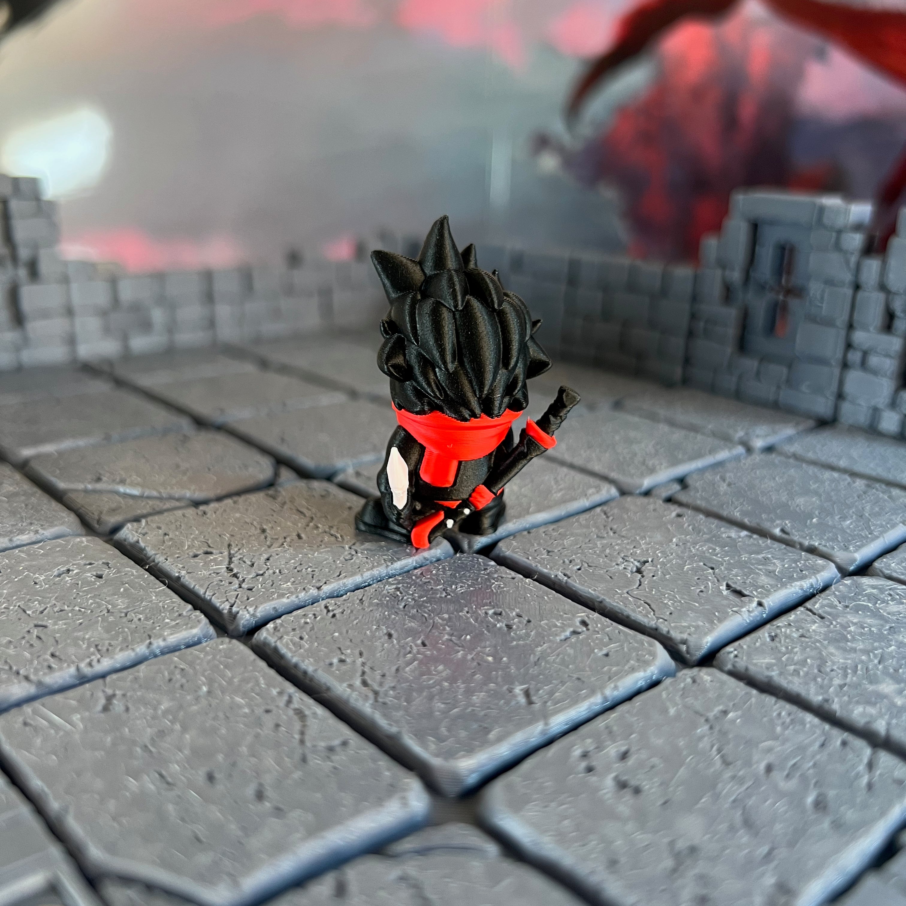 Kenku Rogue Ninja Assassin Multicolour Table Ready Miniature Miniature for Dungeons and Dragons, Pathfinder or other TTRPGs