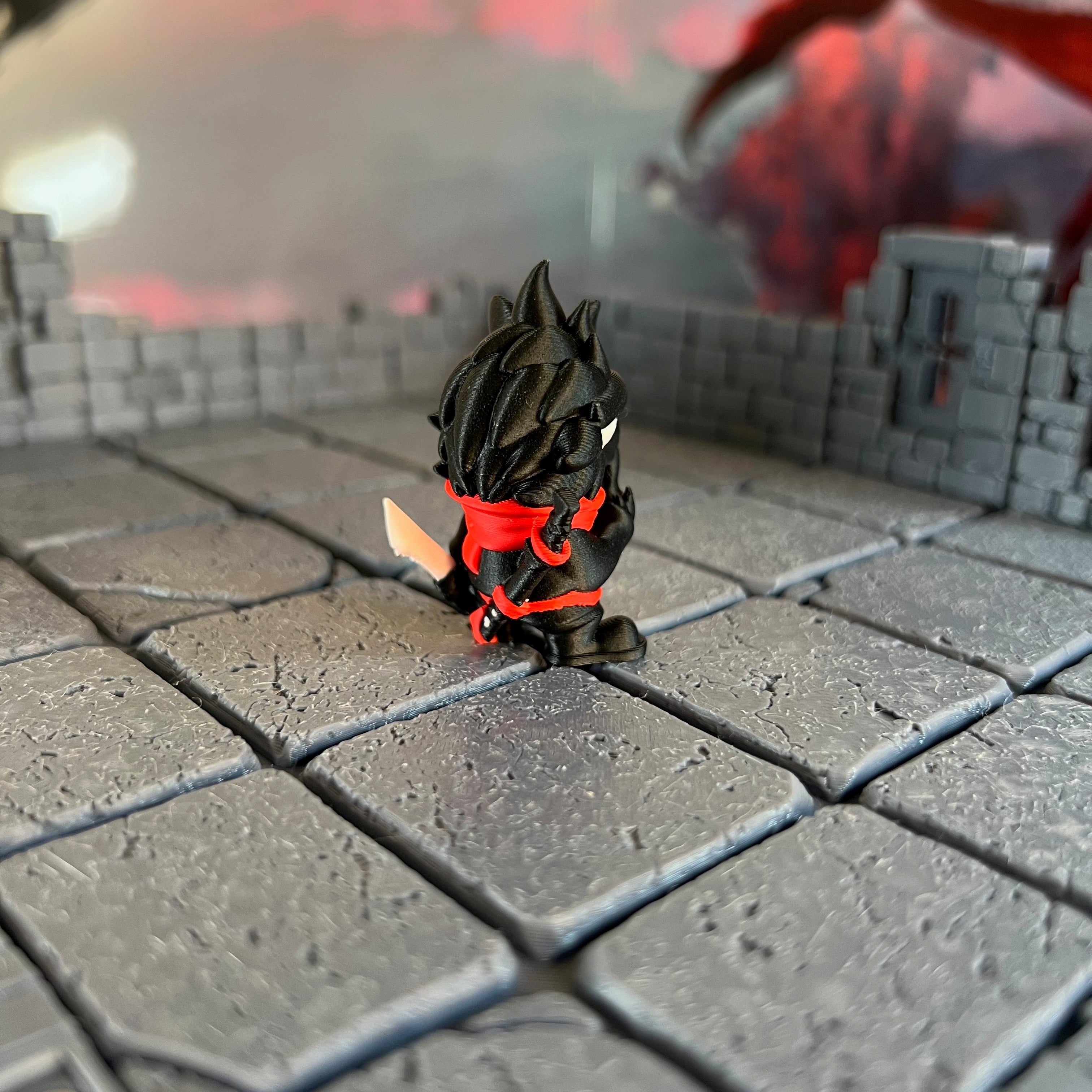 Kenku Rogue Ninja Assassin Multicolour Table Ready Miniature Miniature for Dungeons and Dragons, Pathfinder or other TTRPGs