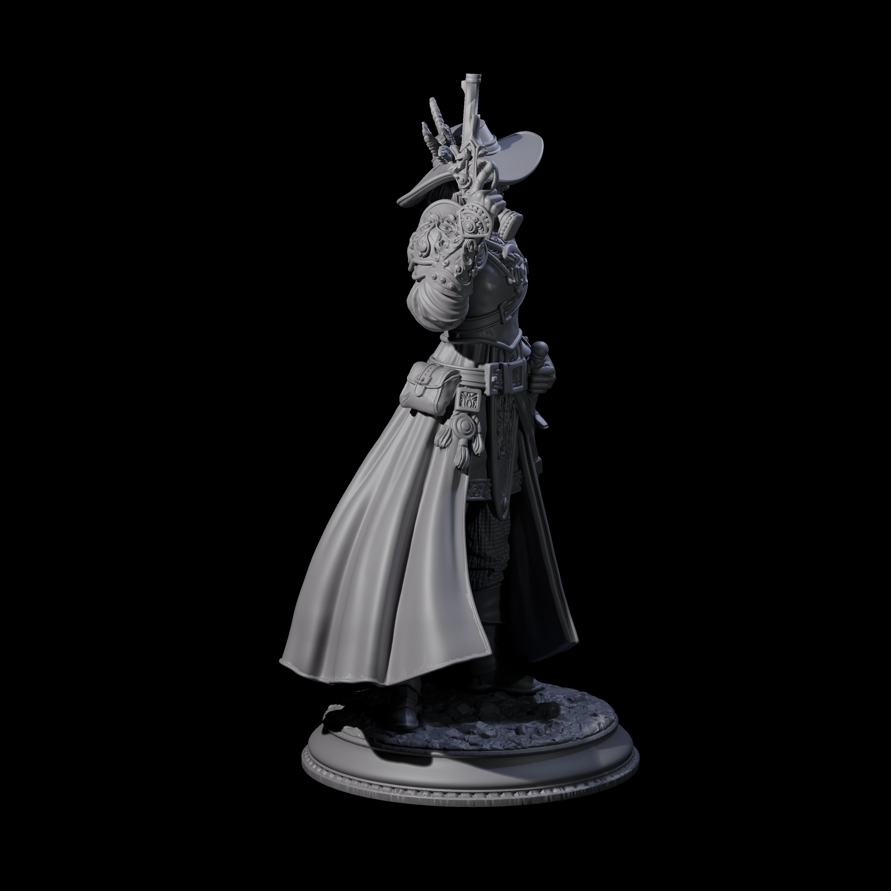Kitted Out Gunslinger Miniature for Dungeons and Dragons, Pathfinder or other TTRPGs
