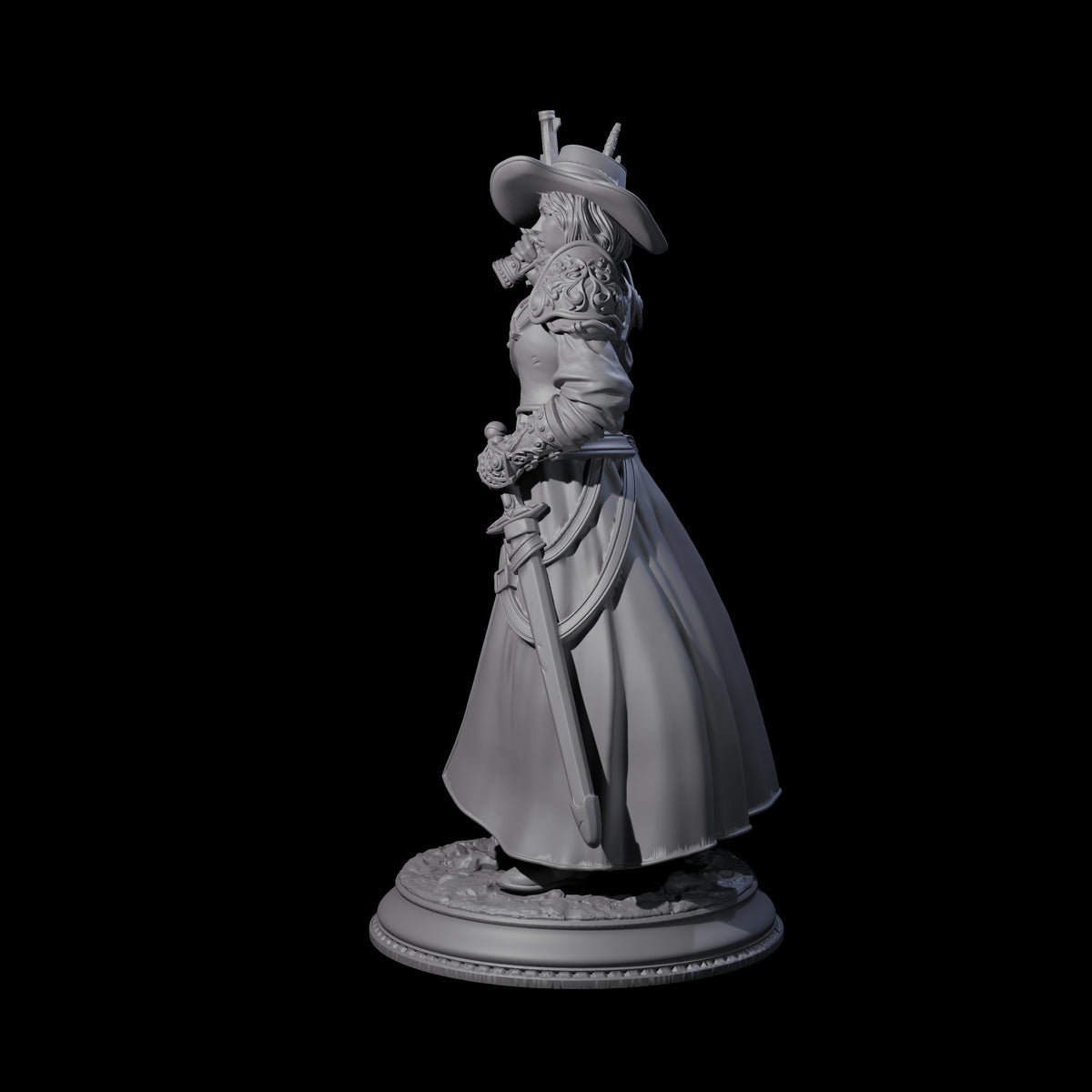 Kitted Out Gunslinger Miniature for Dungeons and Dragons, Pathfinder or other TTRPGs