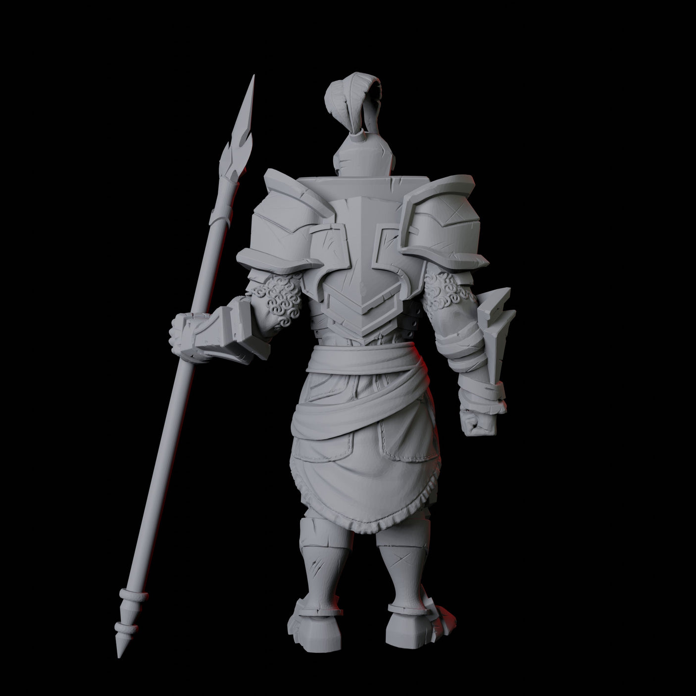 Knight on Guard Miniature for Dungeons and Dragons, Pathfinder or other TTRPGs