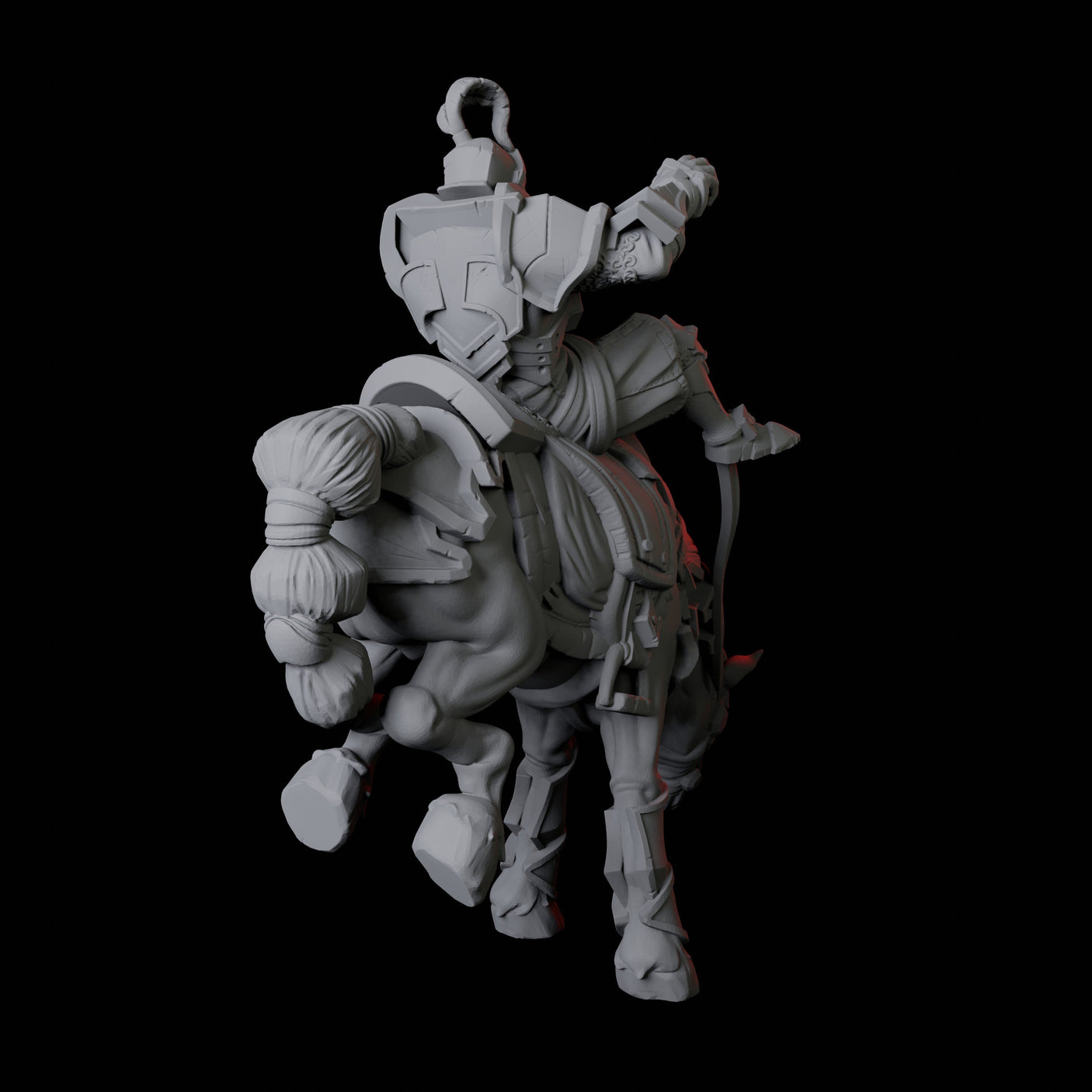 Knight on Horseback A Miniature for Dungeons and Dragons, Pathfinder or other TTRPGs