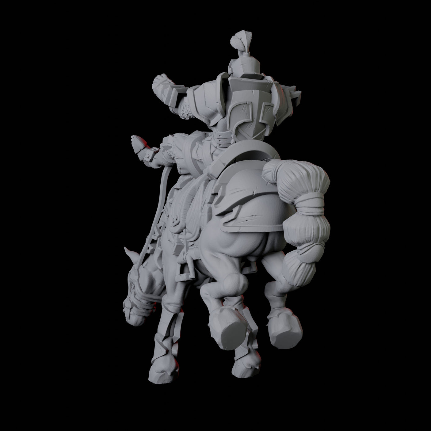 Knight on Horseback A Miniature for Dungeons and Dragons, Pathfinder or other TTRPGs