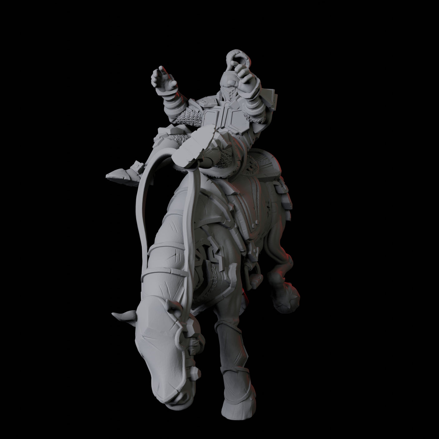 Knight on Horseback A Miniature for Dungeons and Dragons, Pathfinder or other TTRPGs