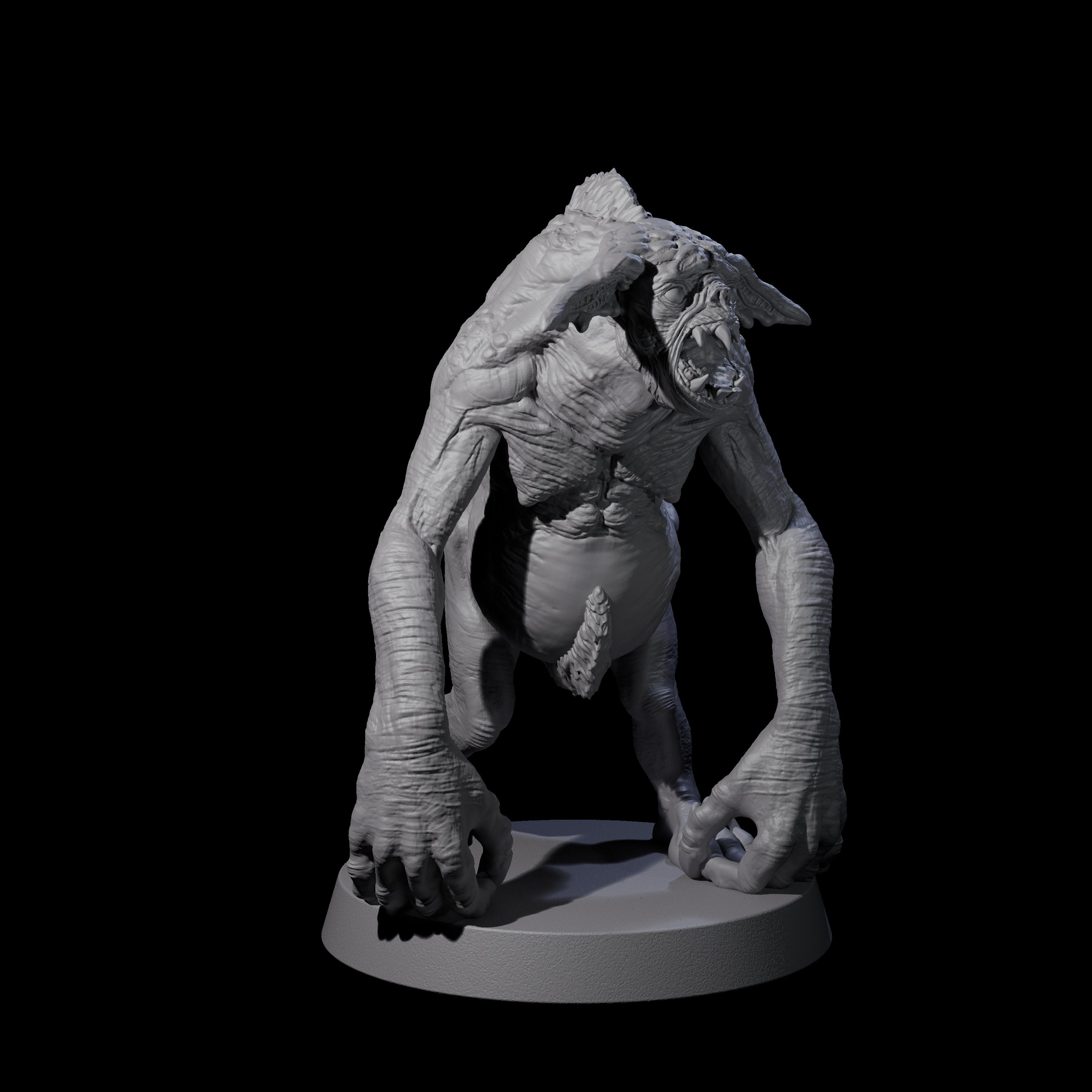 Knuckle Dragger Dretch A Miniature for Dungeons and Dragons, Pathfinder or other TTRPGs