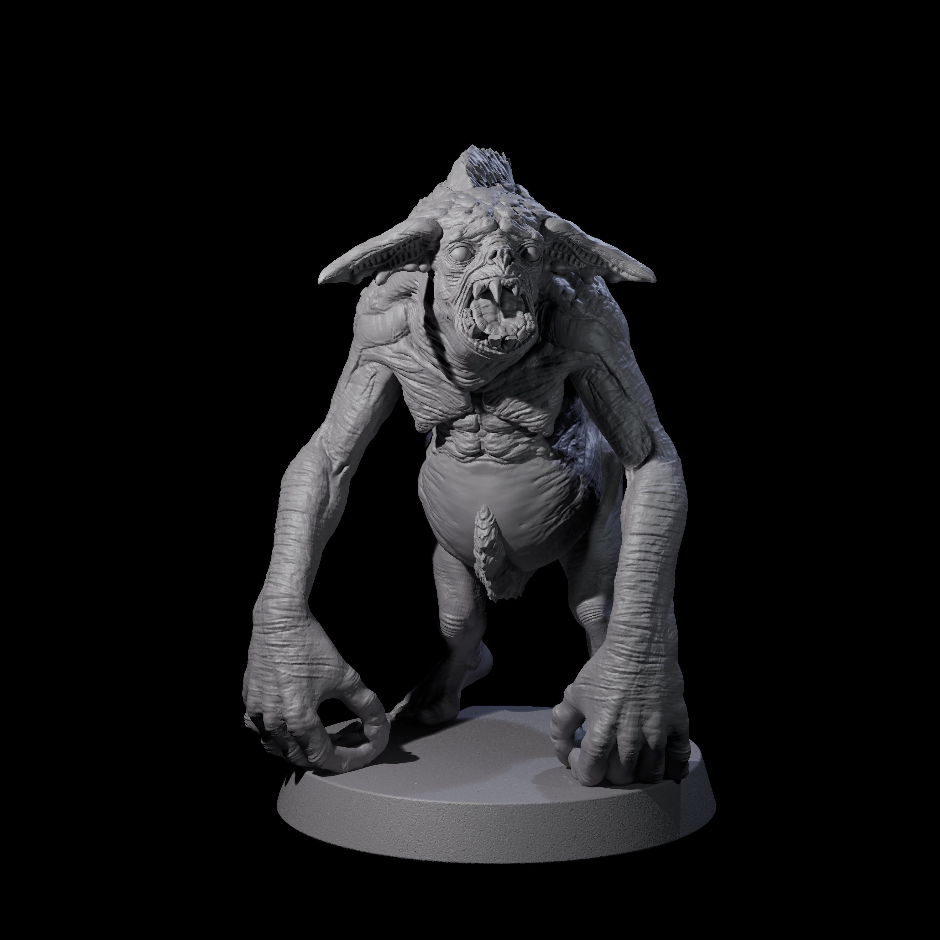 Knuckle Dragger Dretch A Miniature for Dungeons and Dragons, Pathfinder or other TTRPGs