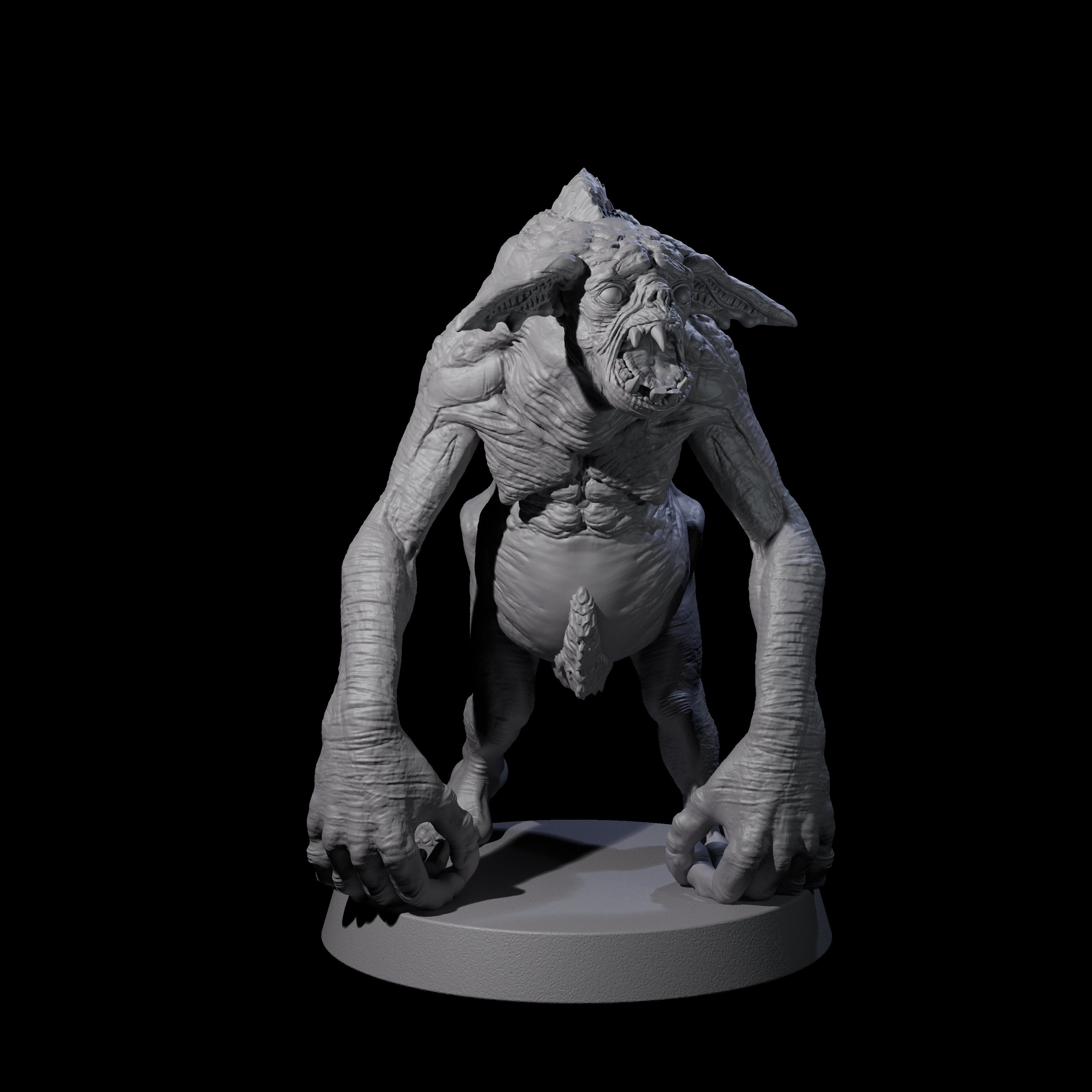 Knuckle Dragger Dretch A Miniature for Dungeons and Dragons, Pathfinder or other TTRPGs
