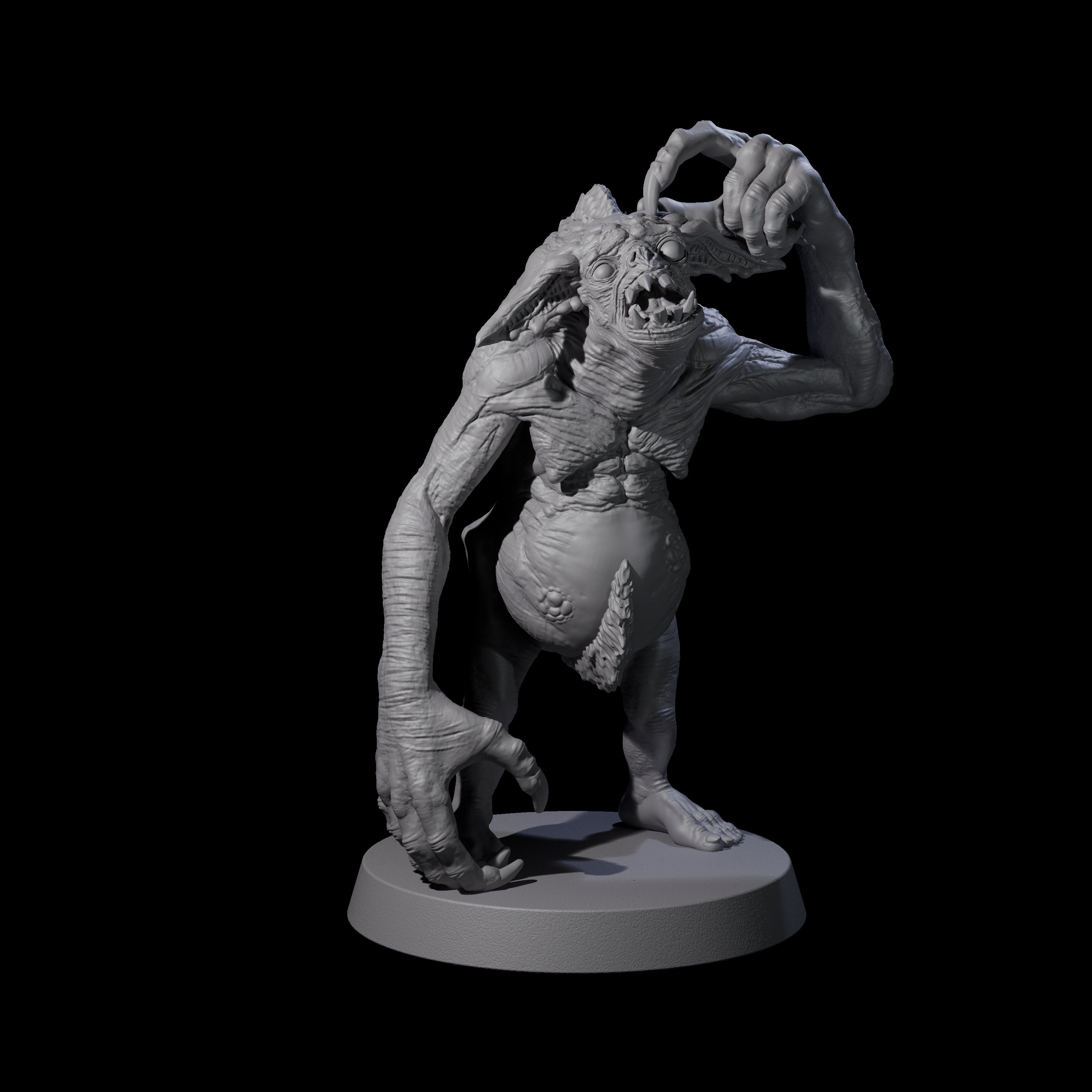 Knuckle Dragger Dretch B Miniature for Dungeons and Dragons, Pathfinder or other TTRPGs
