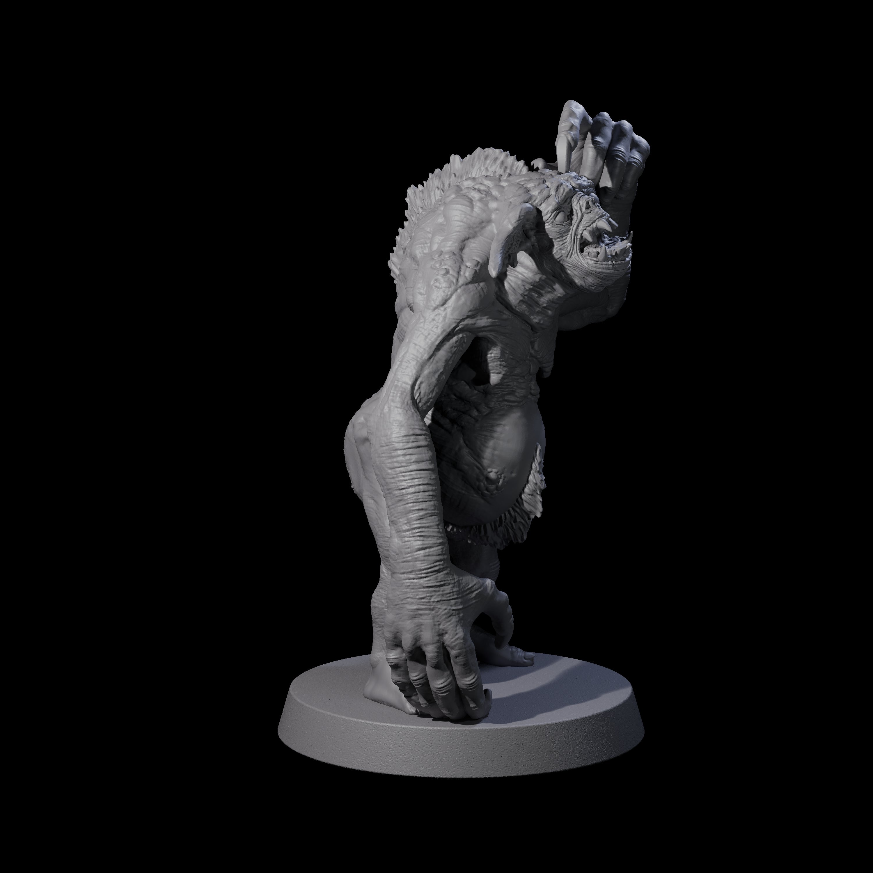 Knuckle Dragger Dretch B Miniature for Dungeons and Dragons, Pathfinder or other TTRPGs