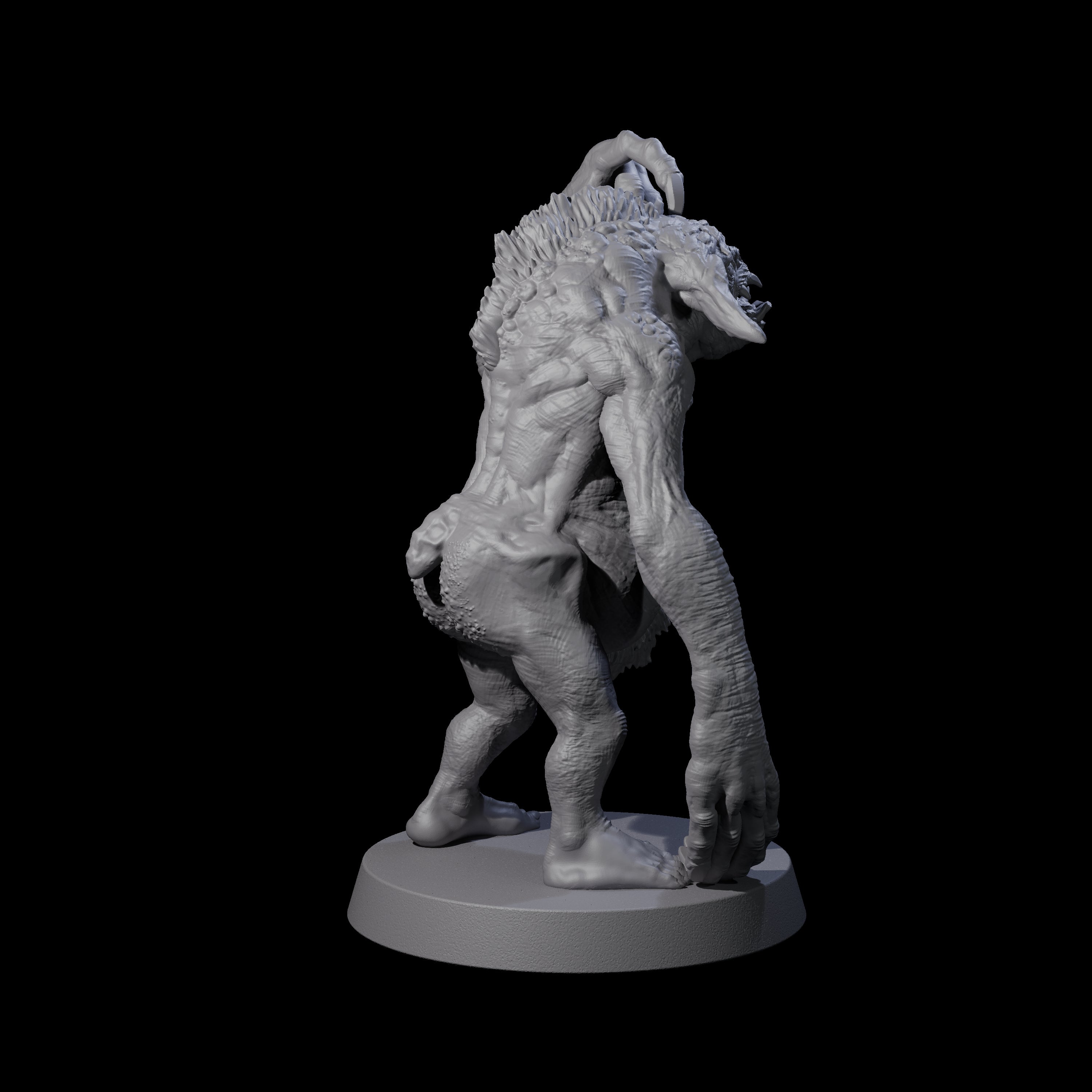 Knuckle Dragger Dretch B Miniature for Dungeons and Dragons, Pathfinder or other TTRPGs