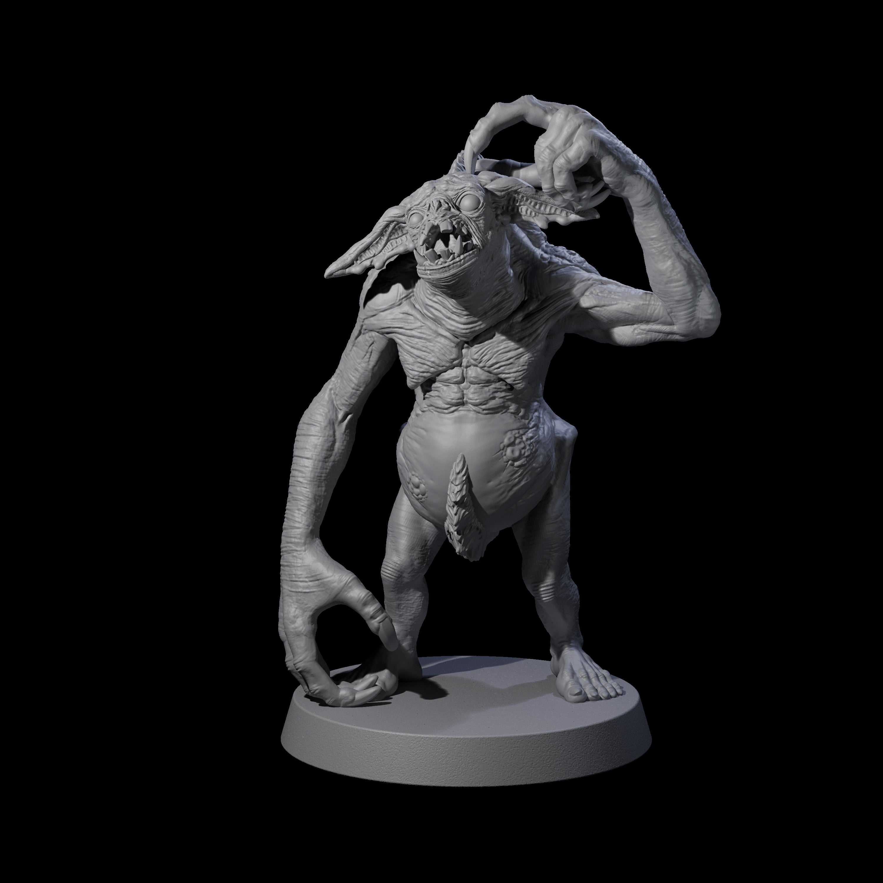 Knuckle Dragger Dretch B Miniature for Dungeons and Dragons, Pathfinder or other TTRPGs