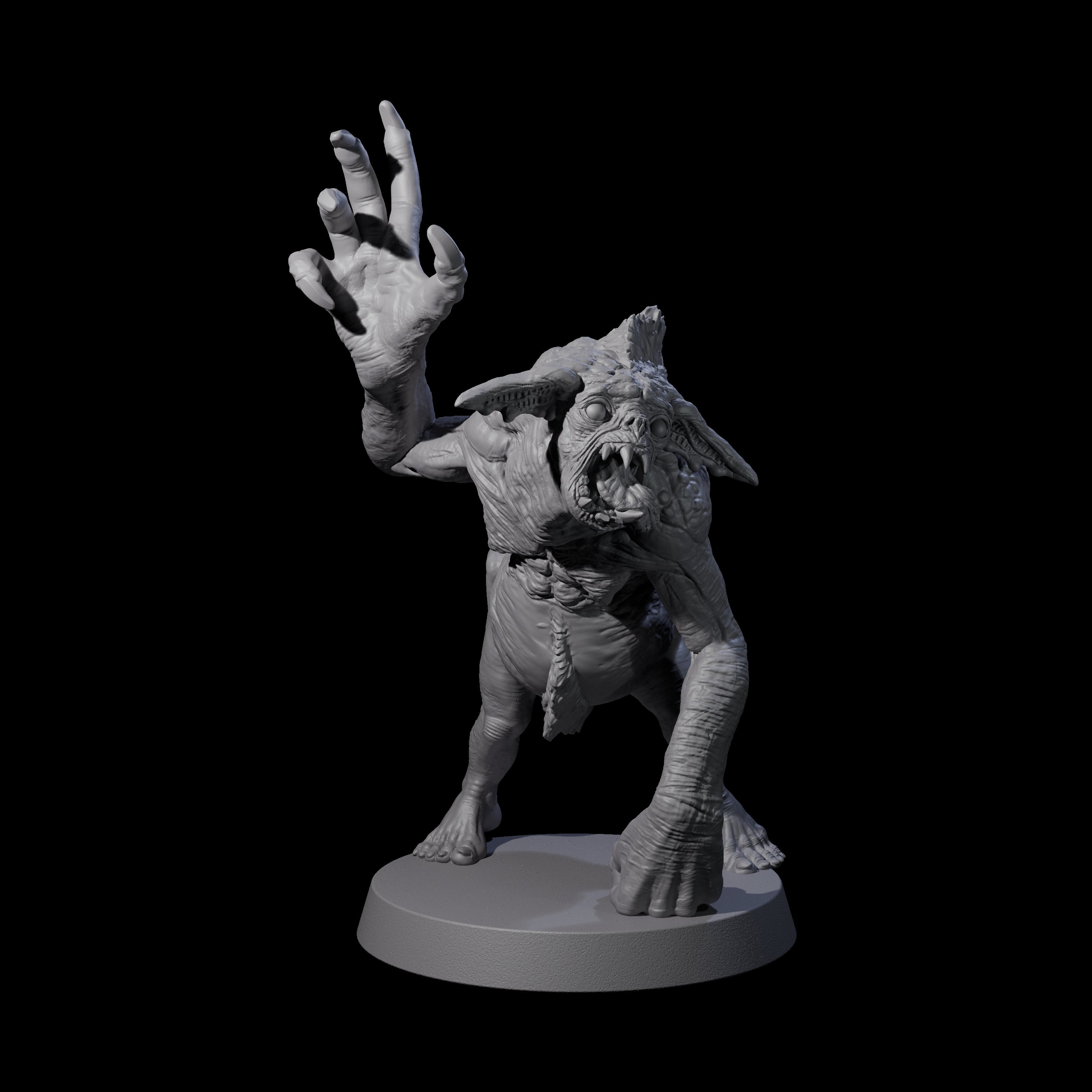 Knuckle Dragger Dretch C Miniature for Dungeons and Dragons, Pathfinder or other TTRPGs
