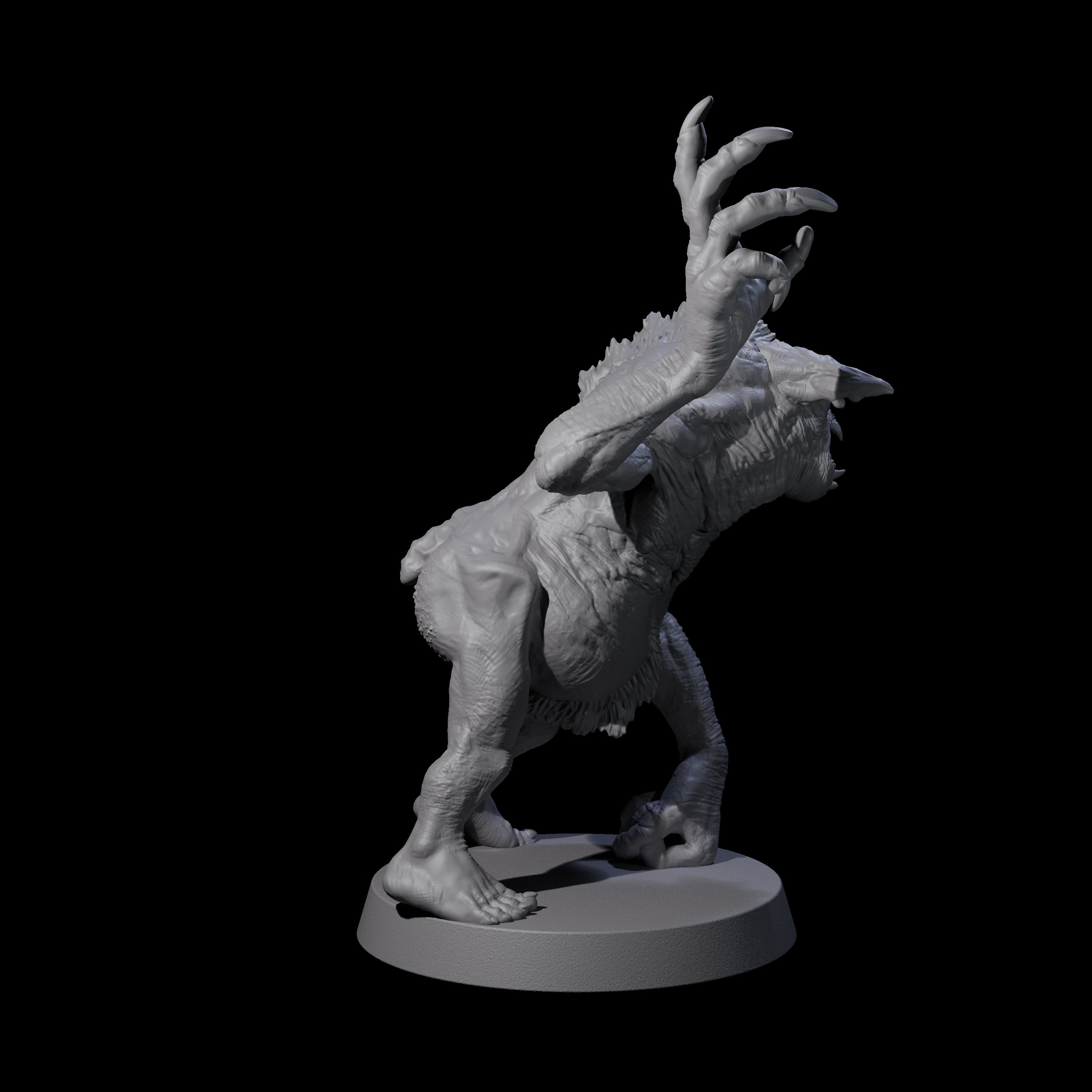 Knuckle Dragger Dretch C Miniature for Dungeons and Dragons, Pathfinder or other TTRPGs