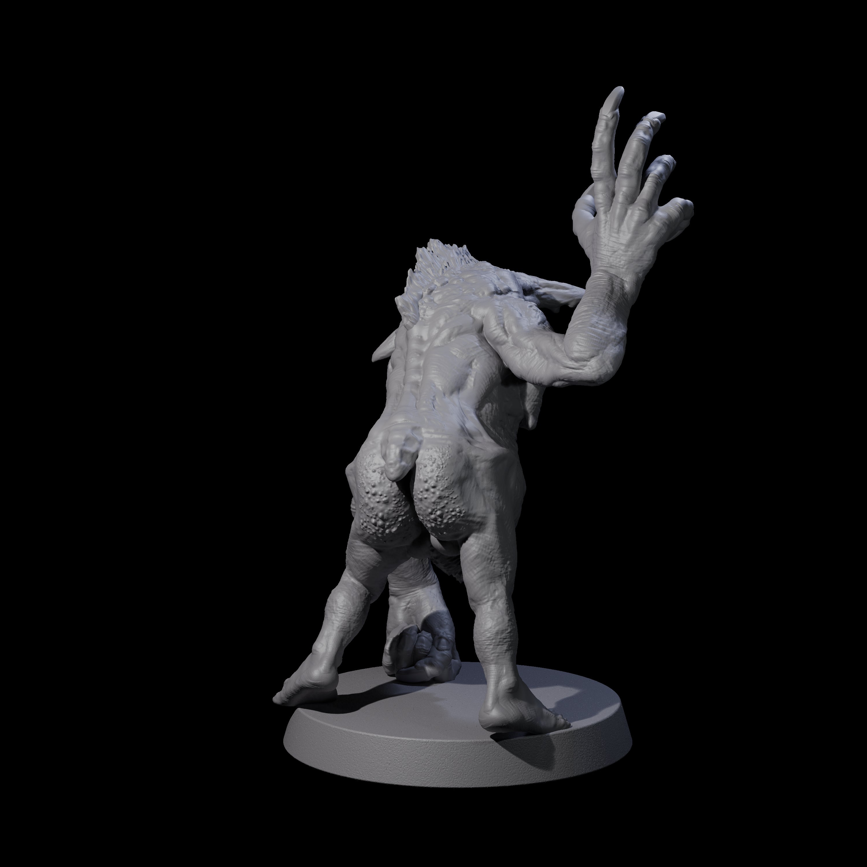 Knuckle Dragger Dretch C Miniature for Dungeons and Dragons, Pathfinder or other TTRPGs