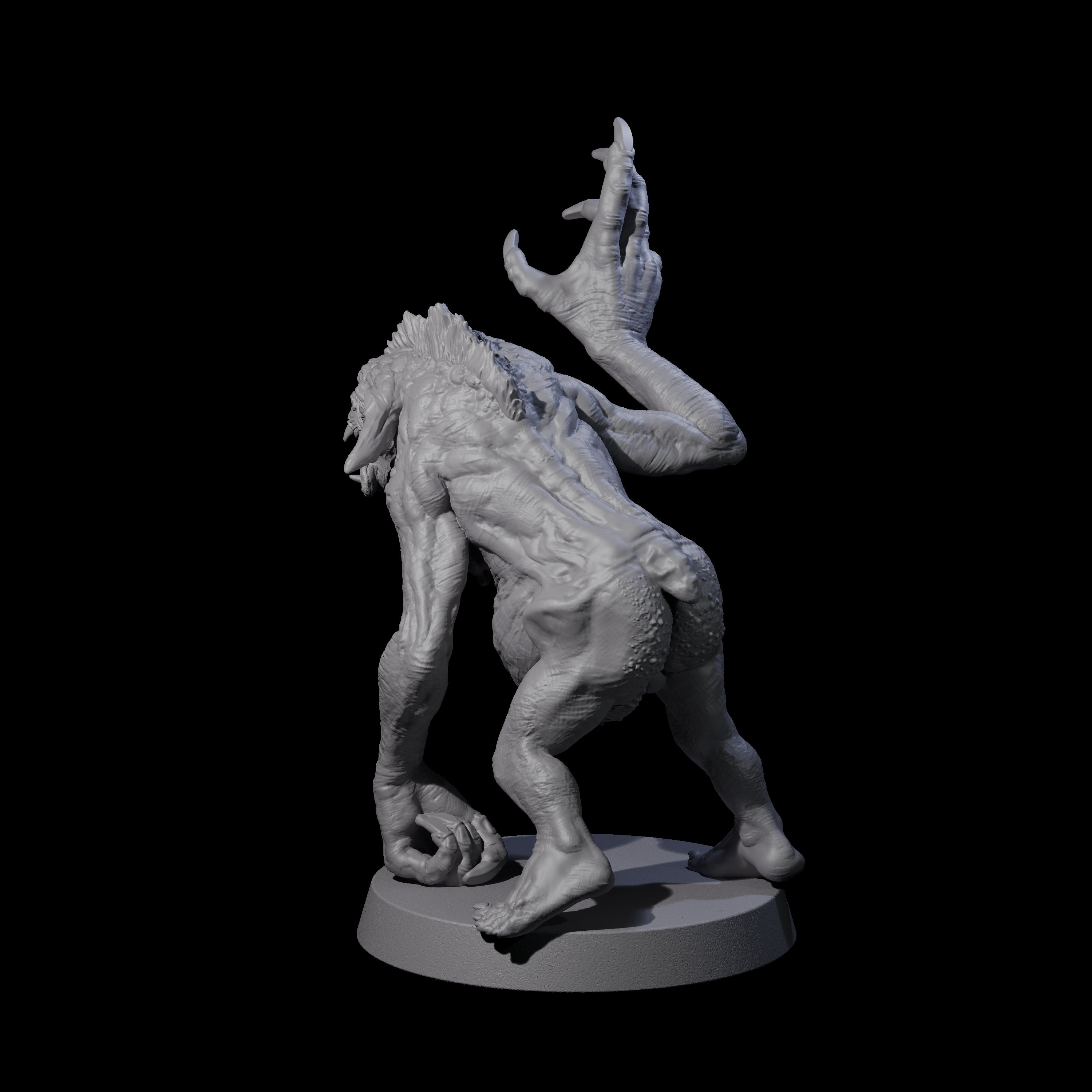 Knuckle Dragger Dretch C Miniature for Dungeons and Dragons, Pathfinder or other TTRPGs