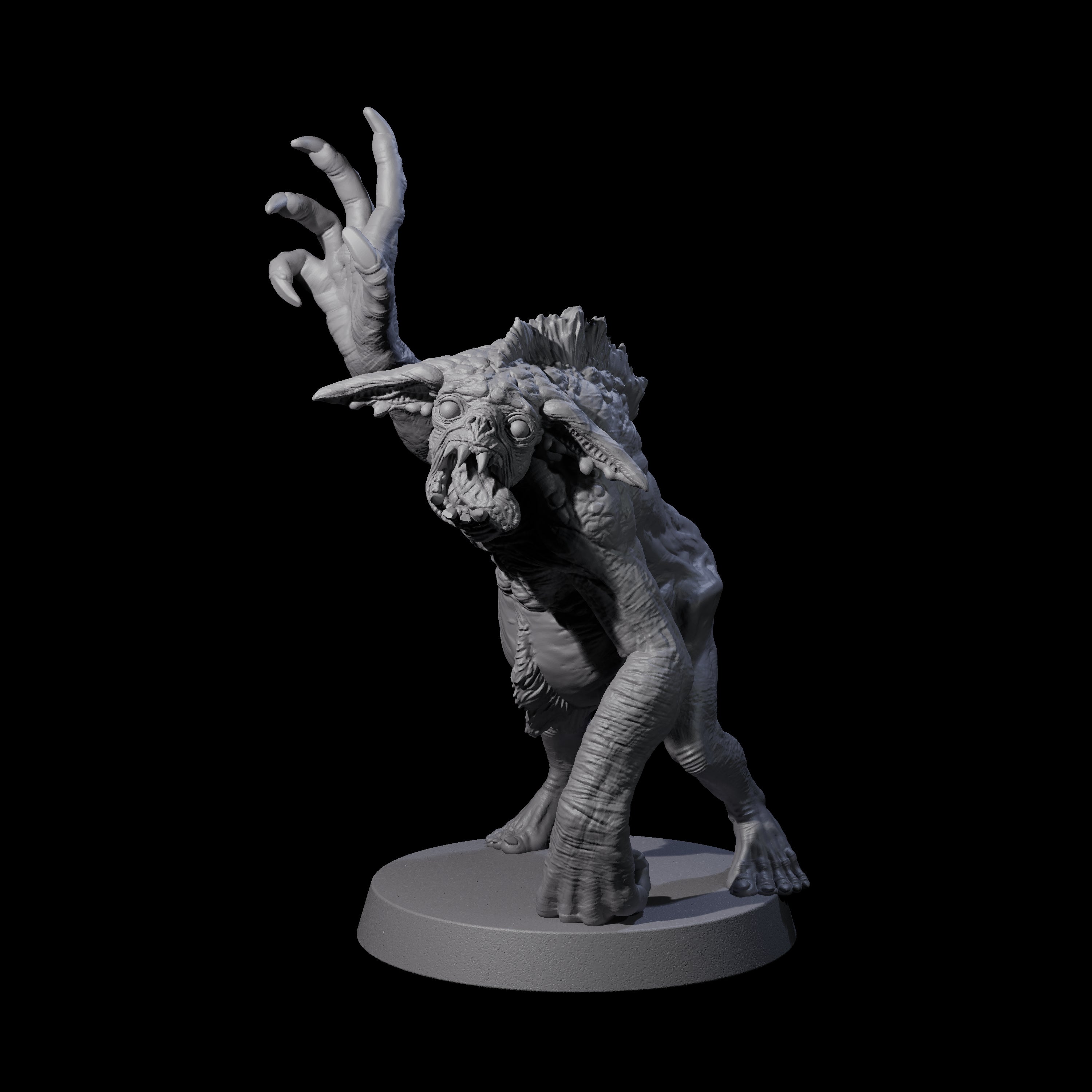 Knuckle Dragger Dretch C Miniature for Dungeons and Dragons, Pathfinder or other TTRPGs