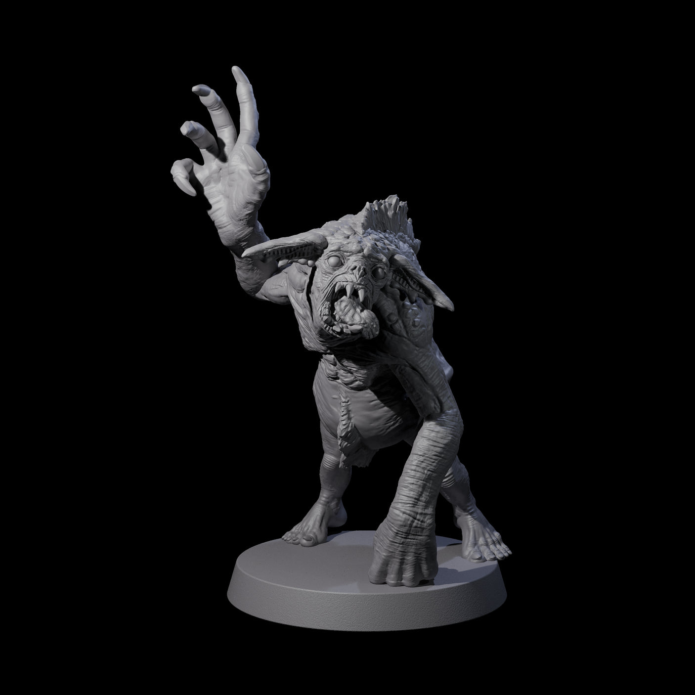 Knuckle Dragger Dretch C Miniature for Dungeons and Dragons, Pathfinder or other TTRPGs