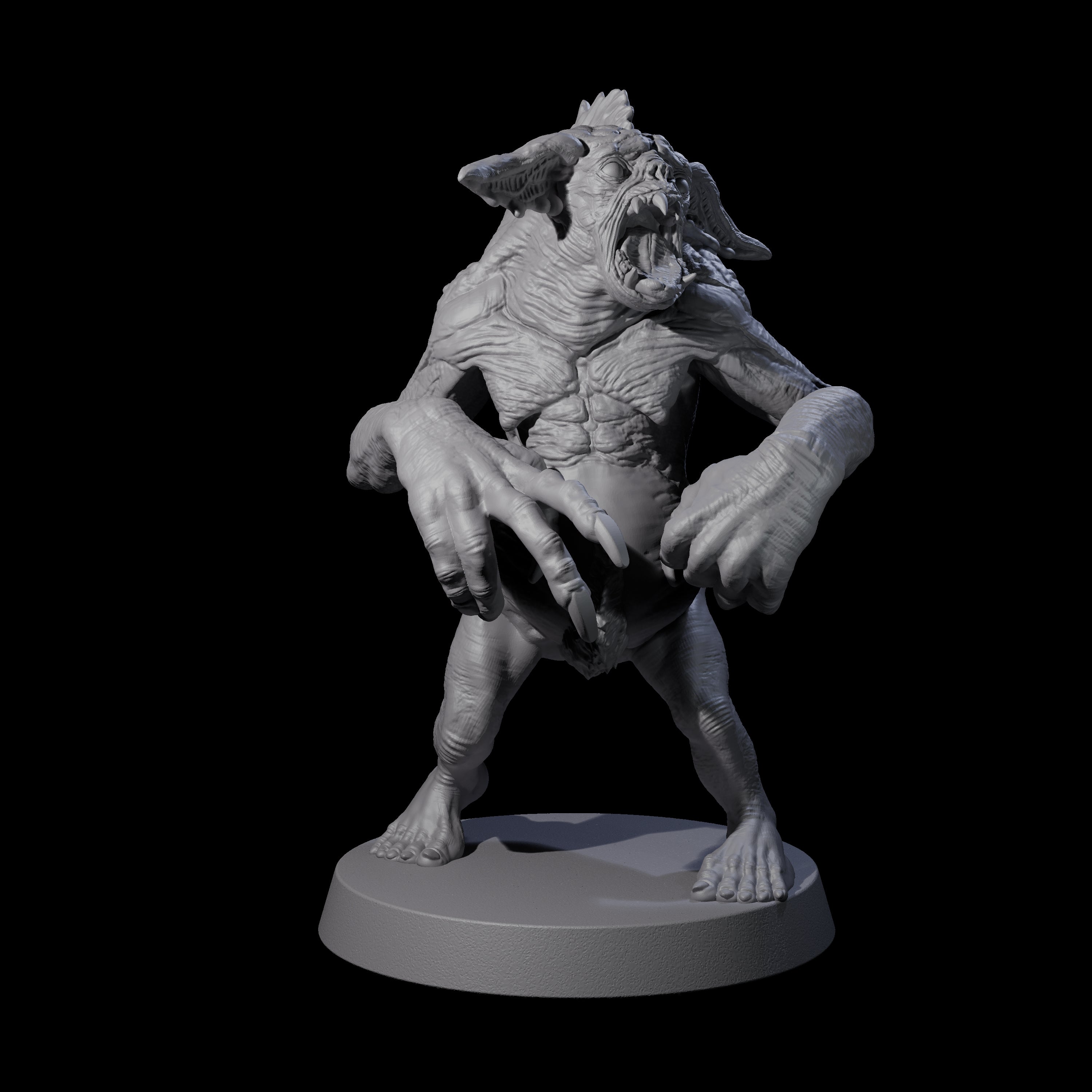 Knuckle Dragger Dretch D Miniature for Dungeons and Dragons, Pathfinder or other TTRPGs