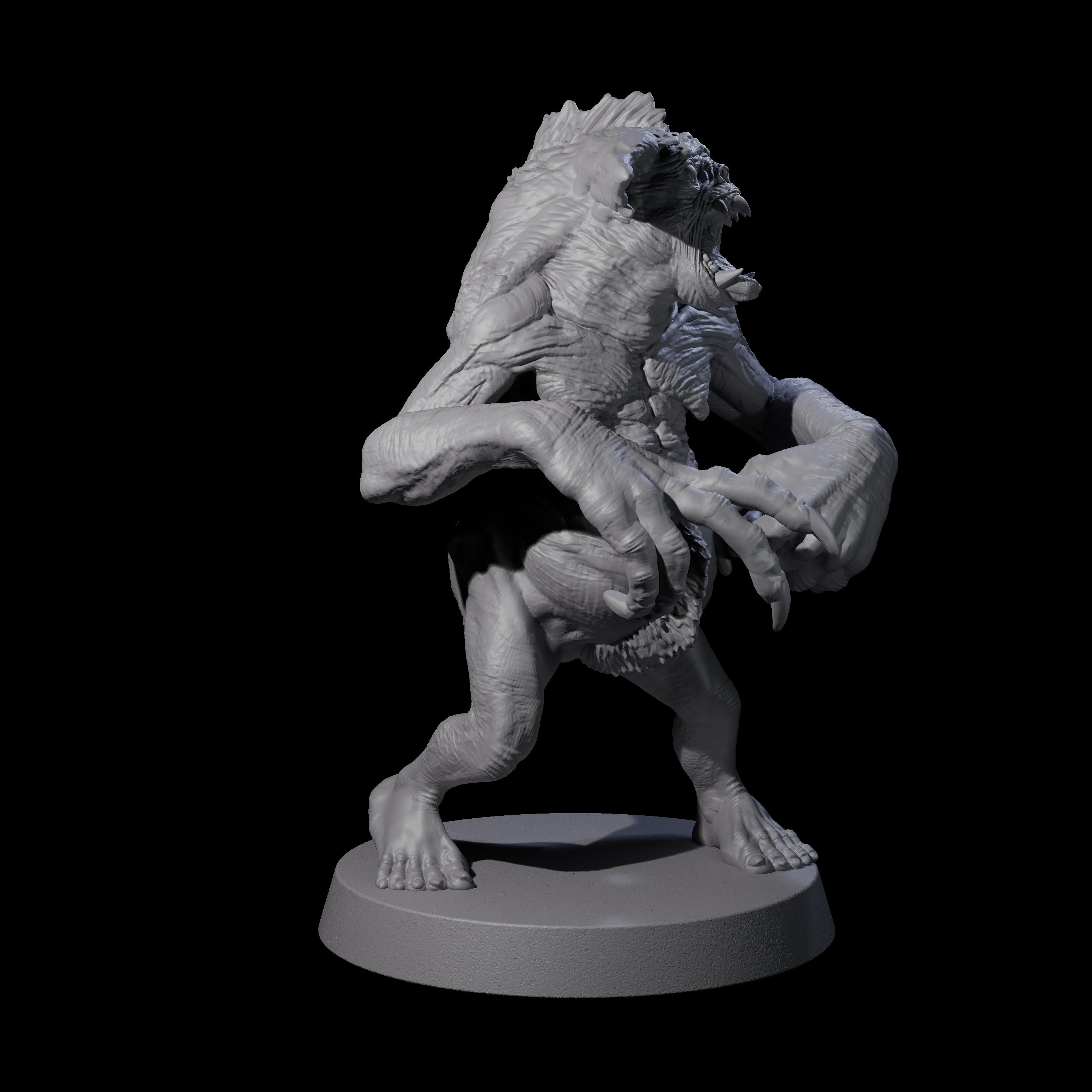 Knuckle Dragger Dretch D Miniature for Dungeons and Dragons, Pathfinder or other TTRPGs