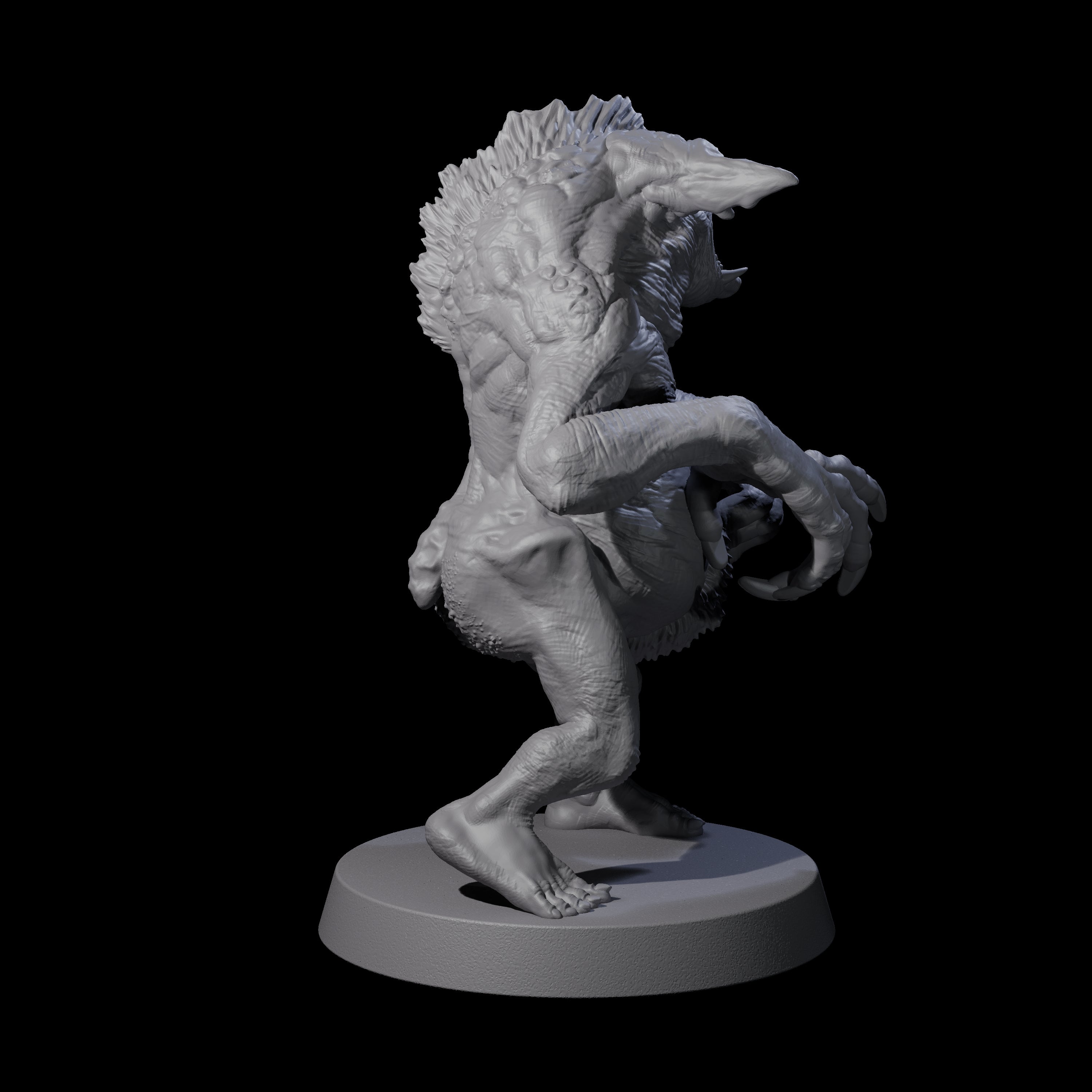 Knuckle Dragger Dretch D Miniature for Dungeons and Dragons, Pathfinder or other TTRPGs