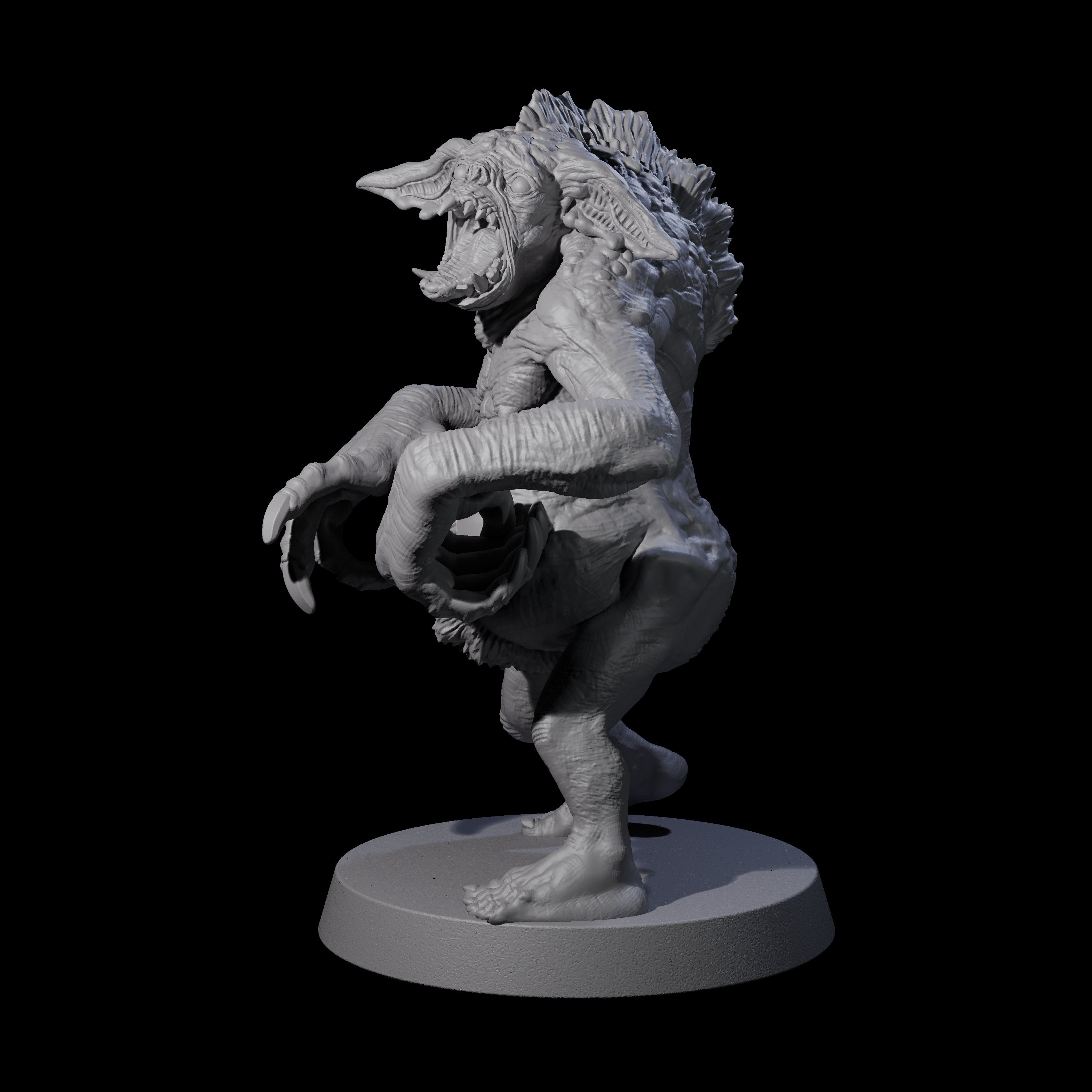 Knuckle Dragger Dretch D Miniature for Dungeons and Dragons, Pathfinder or other TTRPGs