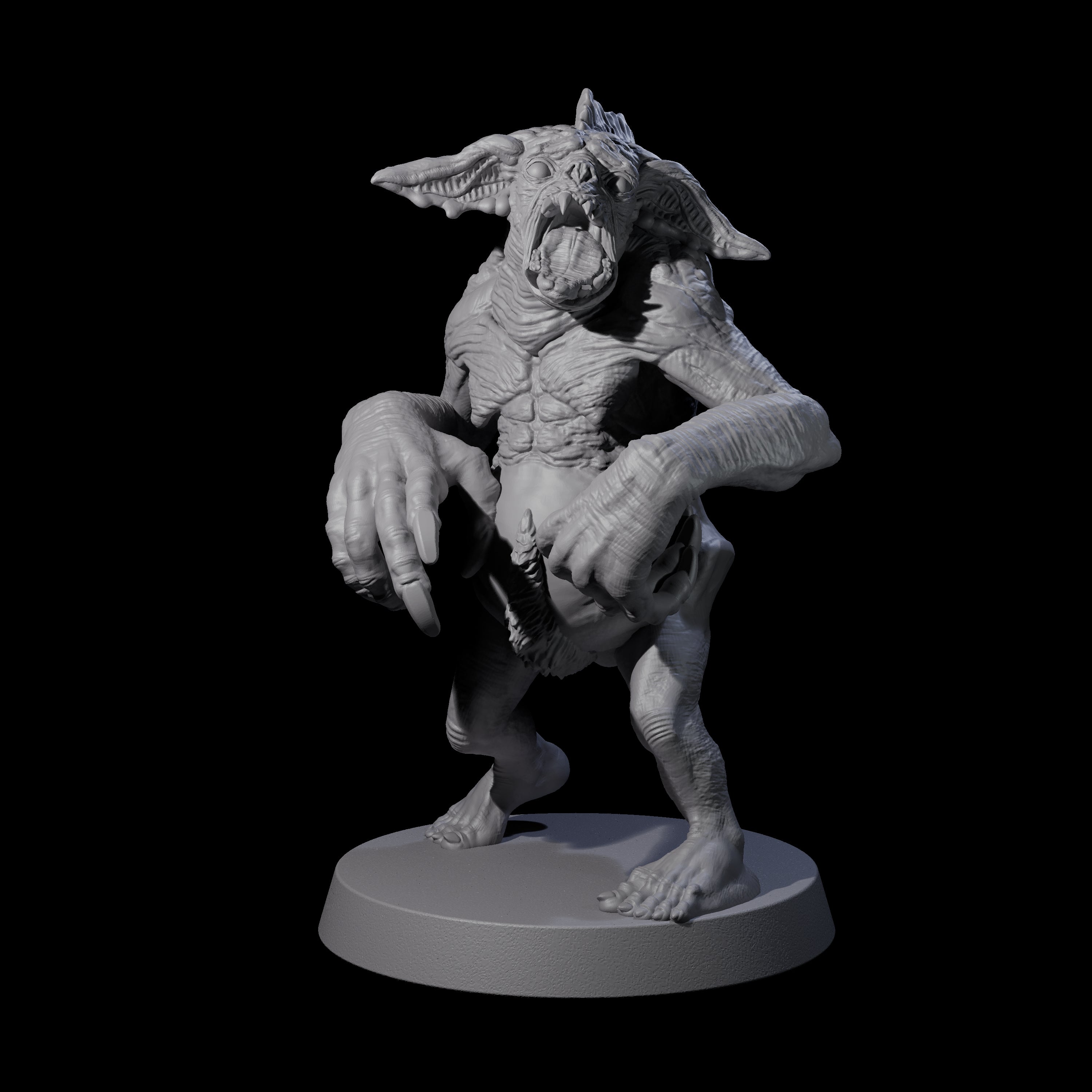Knuckle Dragger Dretch D Miniature for Dungeons and Dragons, Pathfinder or other TTRPGs