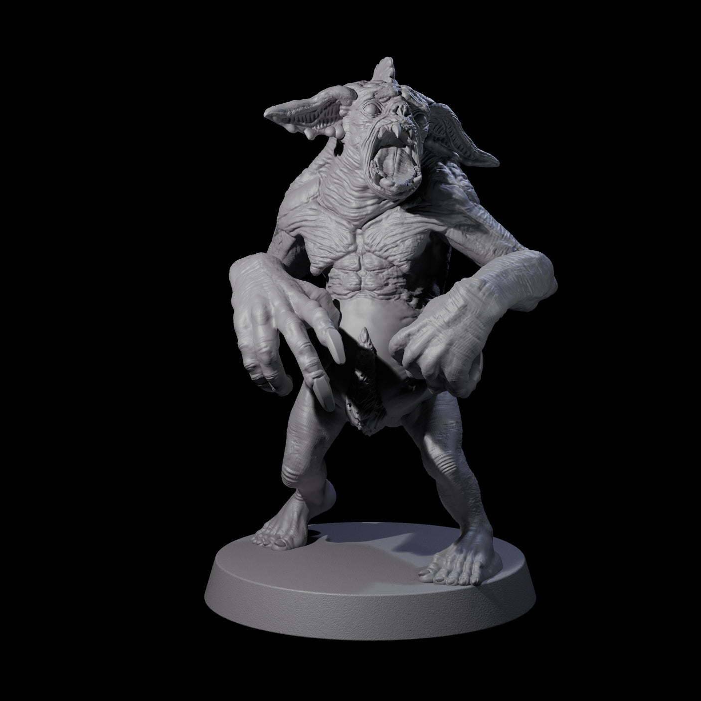 Knuckle Dragger Dretch D Miniature for Dungeons and Dragons, Pathfinder or other TTRPGs