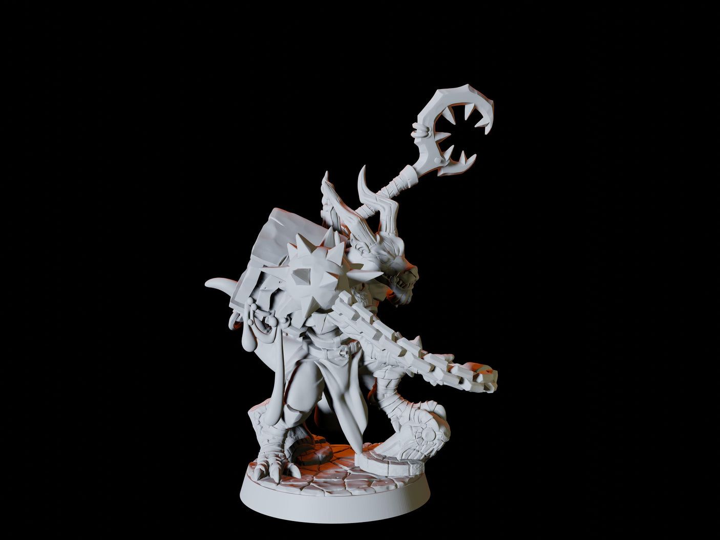 Kobold Boss Miniature for Dungeons and Dragons, Pathfinder or other TTRPGs