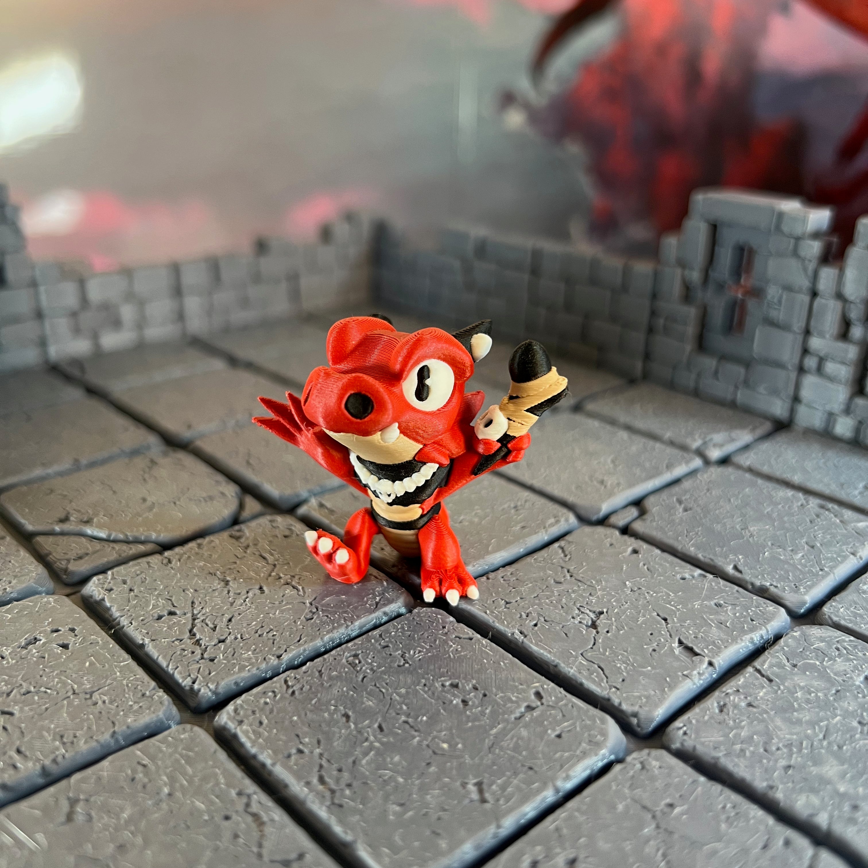 Kobold Fighters Set of Three Multicolour Table Ready Miniatures Miniature for Dungeons and Dragons, Pathfinder or other TTRPGs