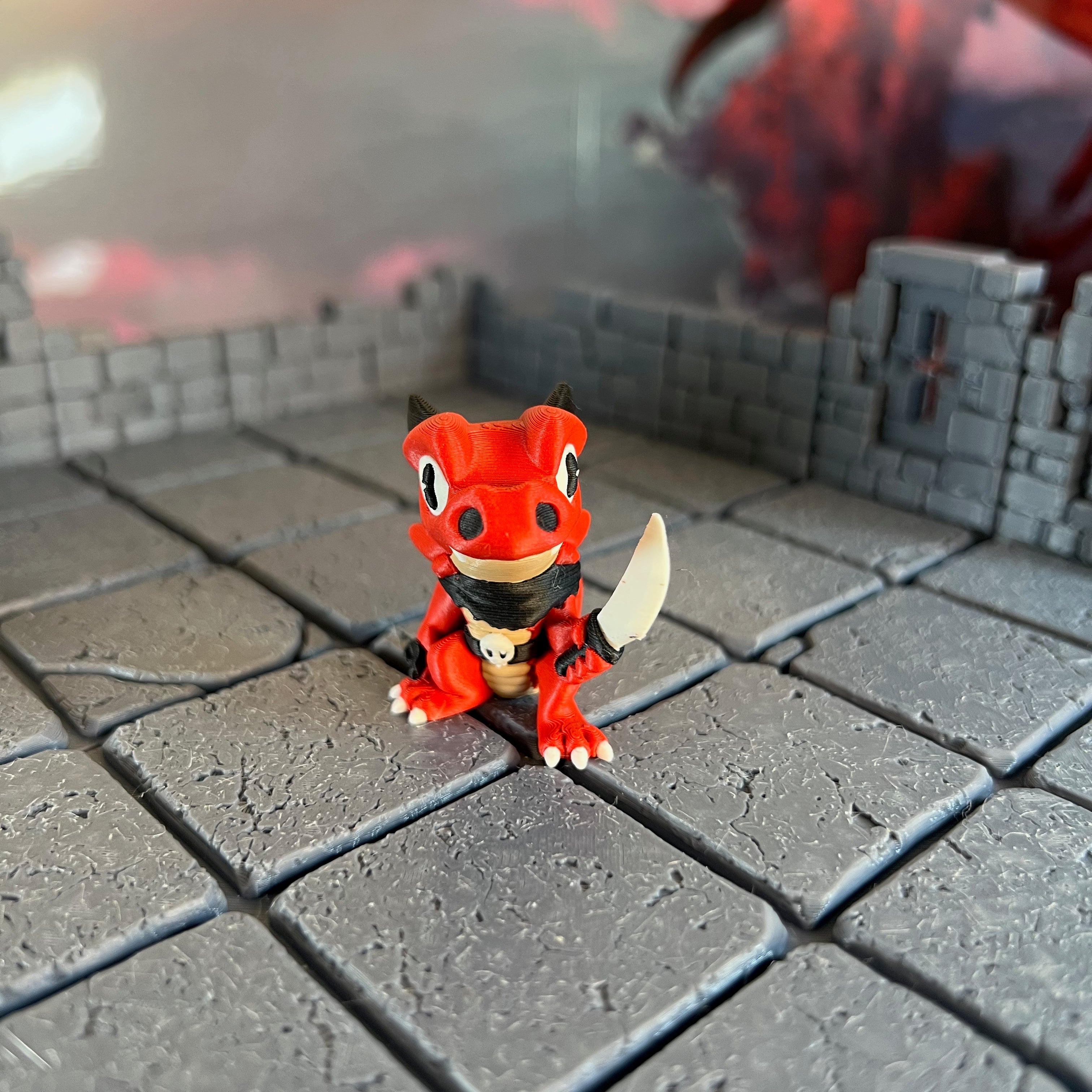 Kobold Fighters Set of Three Multicolour Table Ready Miniatures Miniature for Dungeons and Dragons, Pathfinder or other TTRPGs