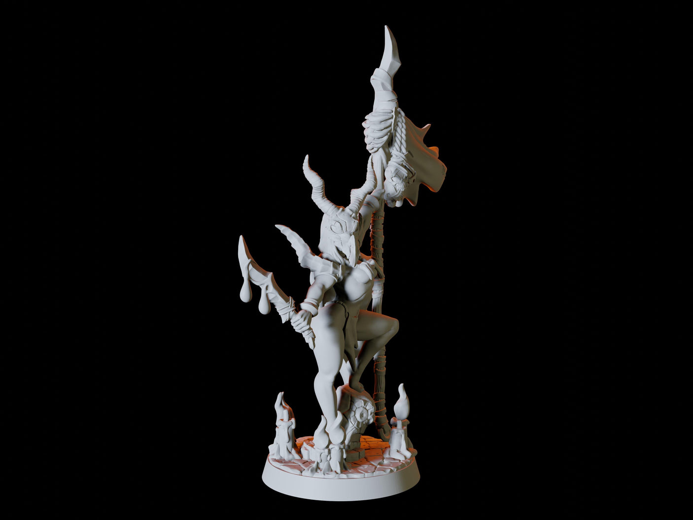 Kobold Pinup Miniature for Dungeons and Dragons, Pathfinder or other TTRPGs