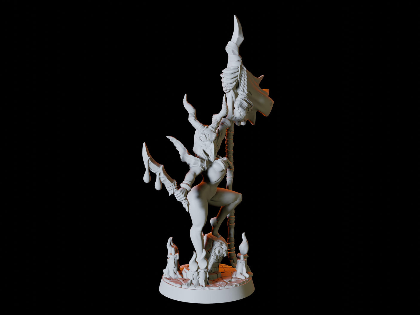 Kobold Pinup Miniature for Dungeons and Dragons, Pathfinder or other TTRPGs