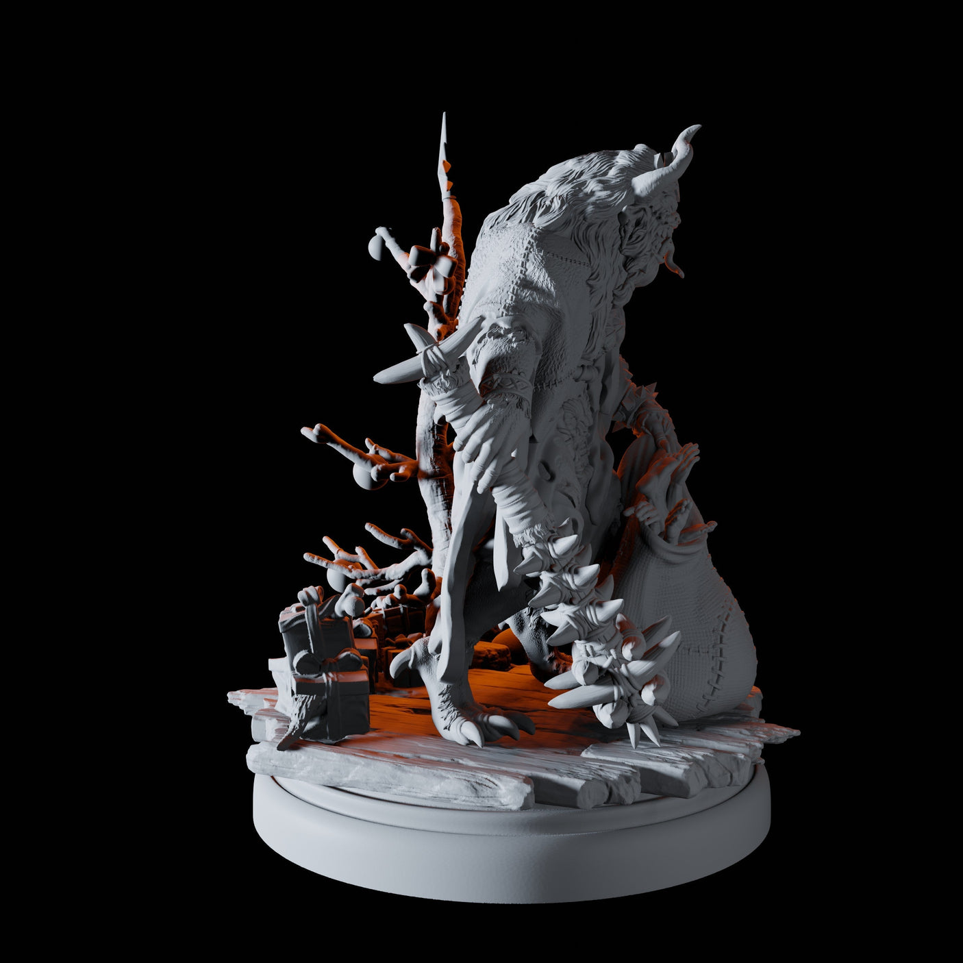 Krampus Miniature for Dungeons and Dragons, Pathfinder or other TTRPGs