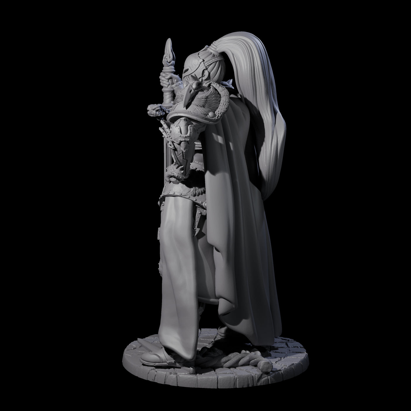 Lady Guinevere - Heavy Armoured Fighter Miniature for Dungeons and Dragons, Pathfinder or other TTRPGs