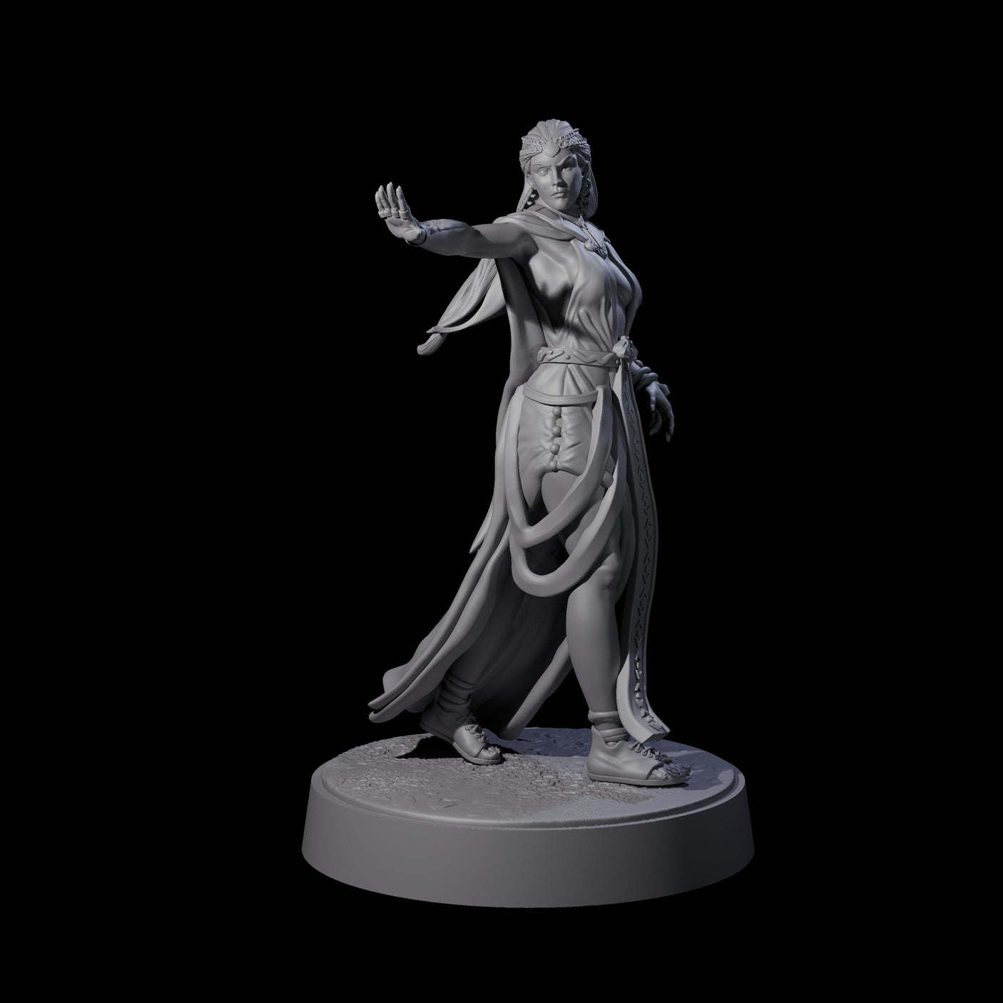Lady Hera - Confident Sorcerer Miniature for Dungeons and Dragons, Pathfinder or other TTRPGs