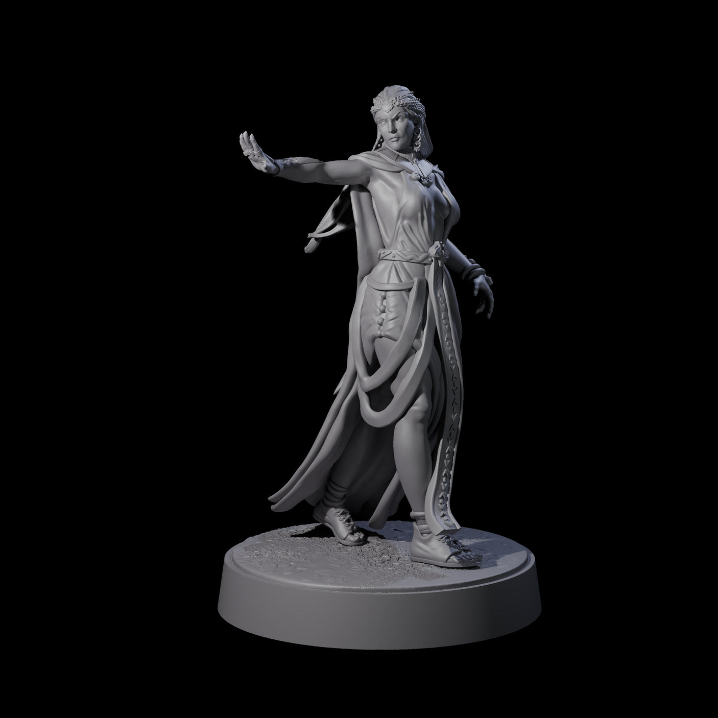 Lady Hera - Confident Sorcerer Miniature for Dungeons and Dragons, Pathfinder or other TTRPGs