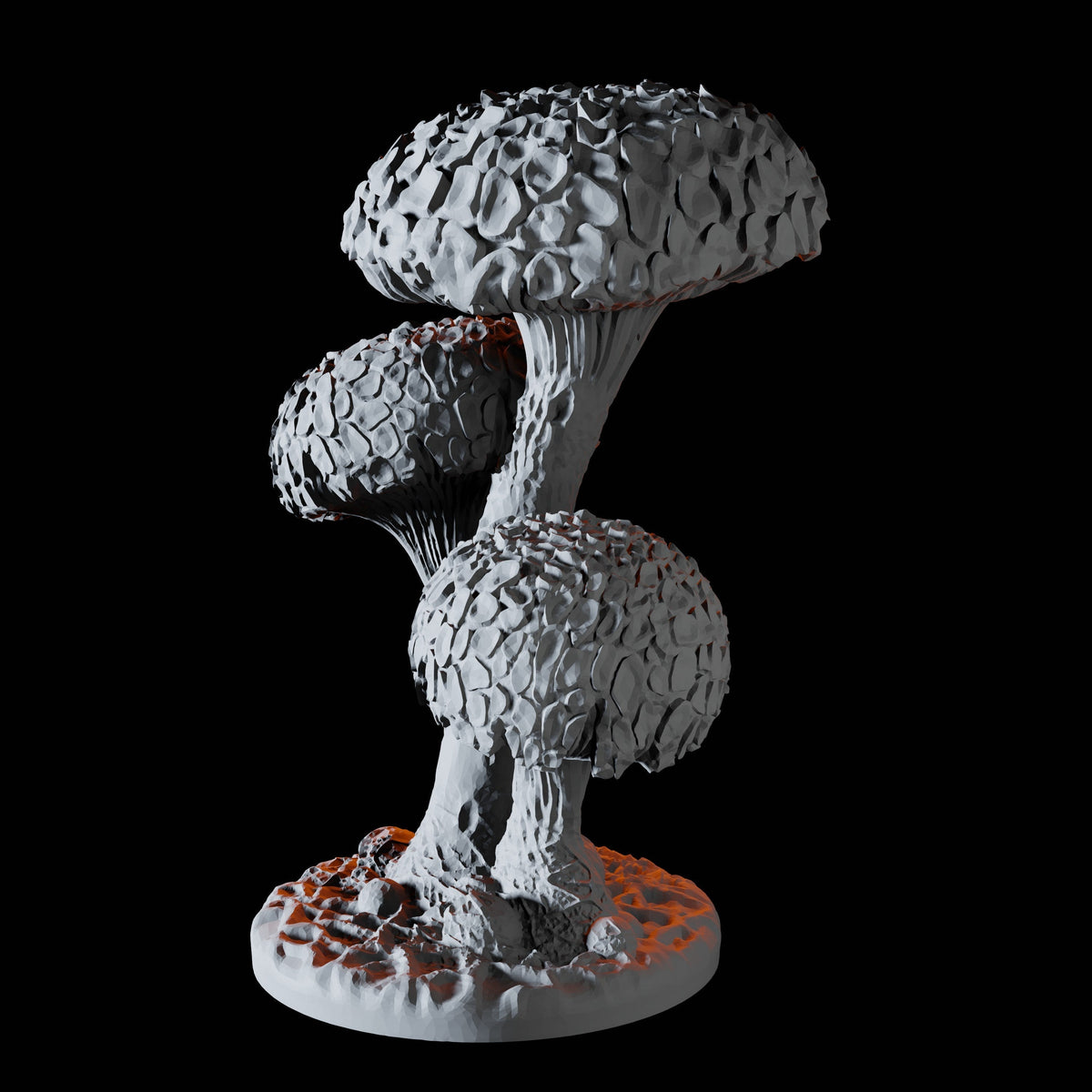 Large Mushrooms Miniature for Dungeons and Dragons, Pathfinder or other TTRPGs