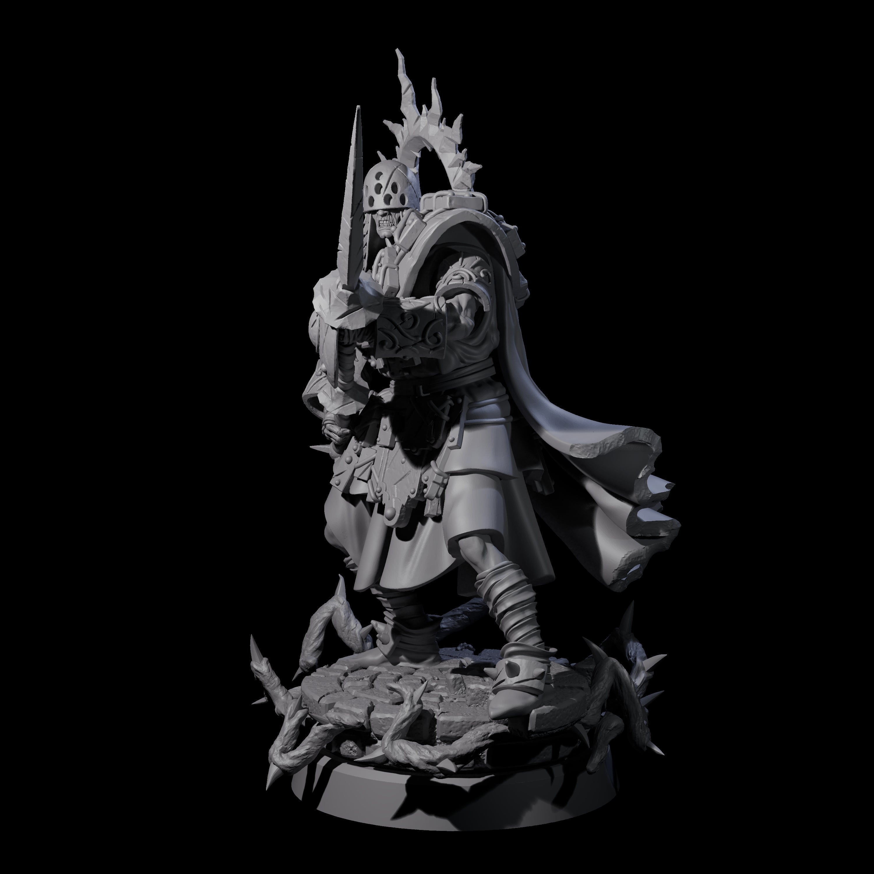 Last Stand Paladin Miniature for Dungeons and Dragons, Pathfinder or other TTRPGs