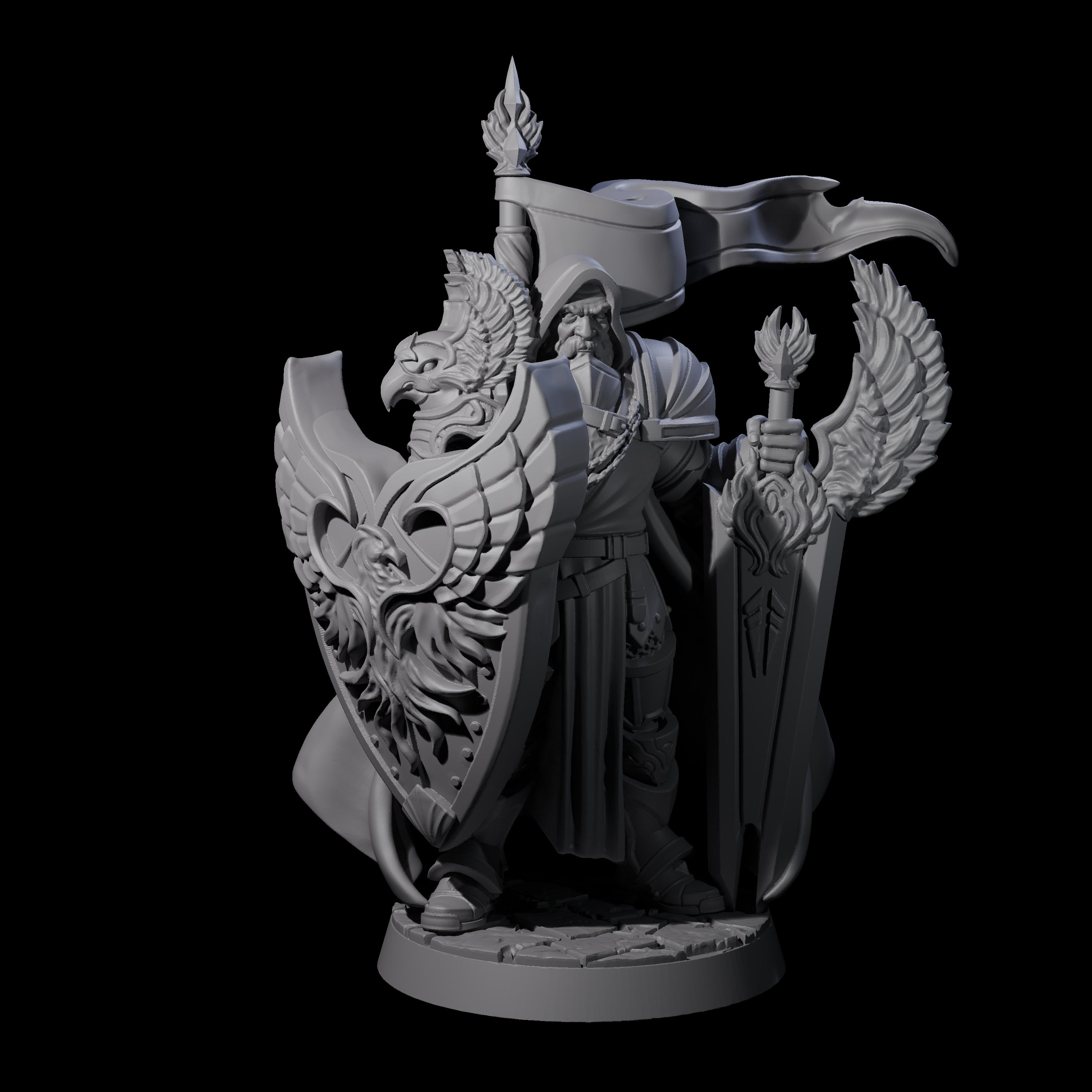 Leader of the Guard Miniature for Dungeons and Dragons, Pathfinder or other TTRPGs