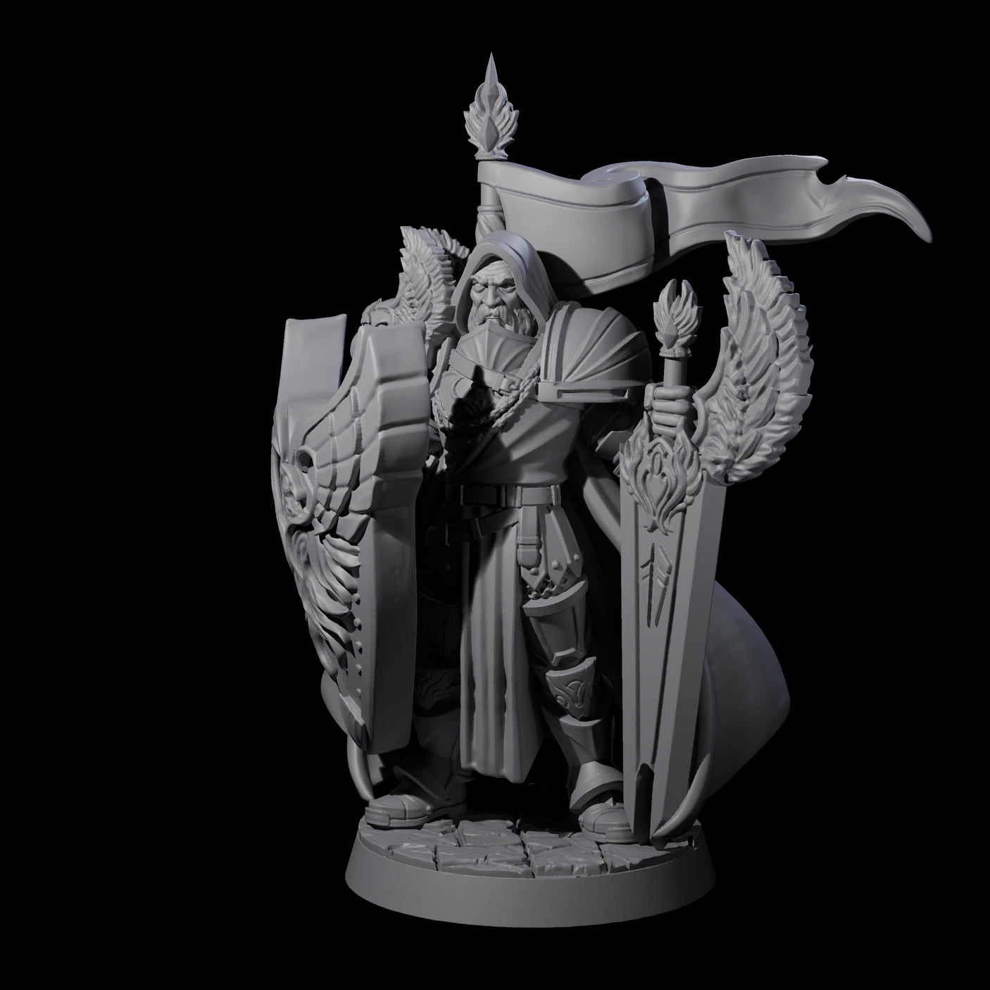 Leader of the Guard Miniature for Dungeons and Dragons, Pathfinder or other TTRPGs