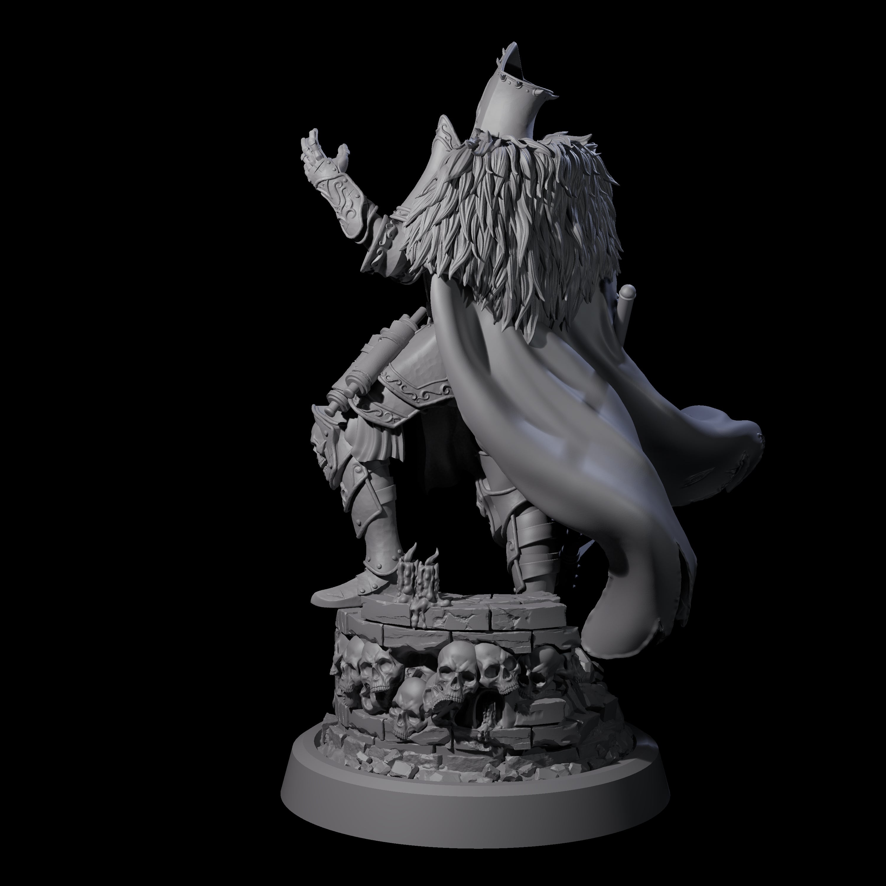 Leading Battle Lich Miniature for Dungeons and Dragons, Pathfinder or other TTRPGs