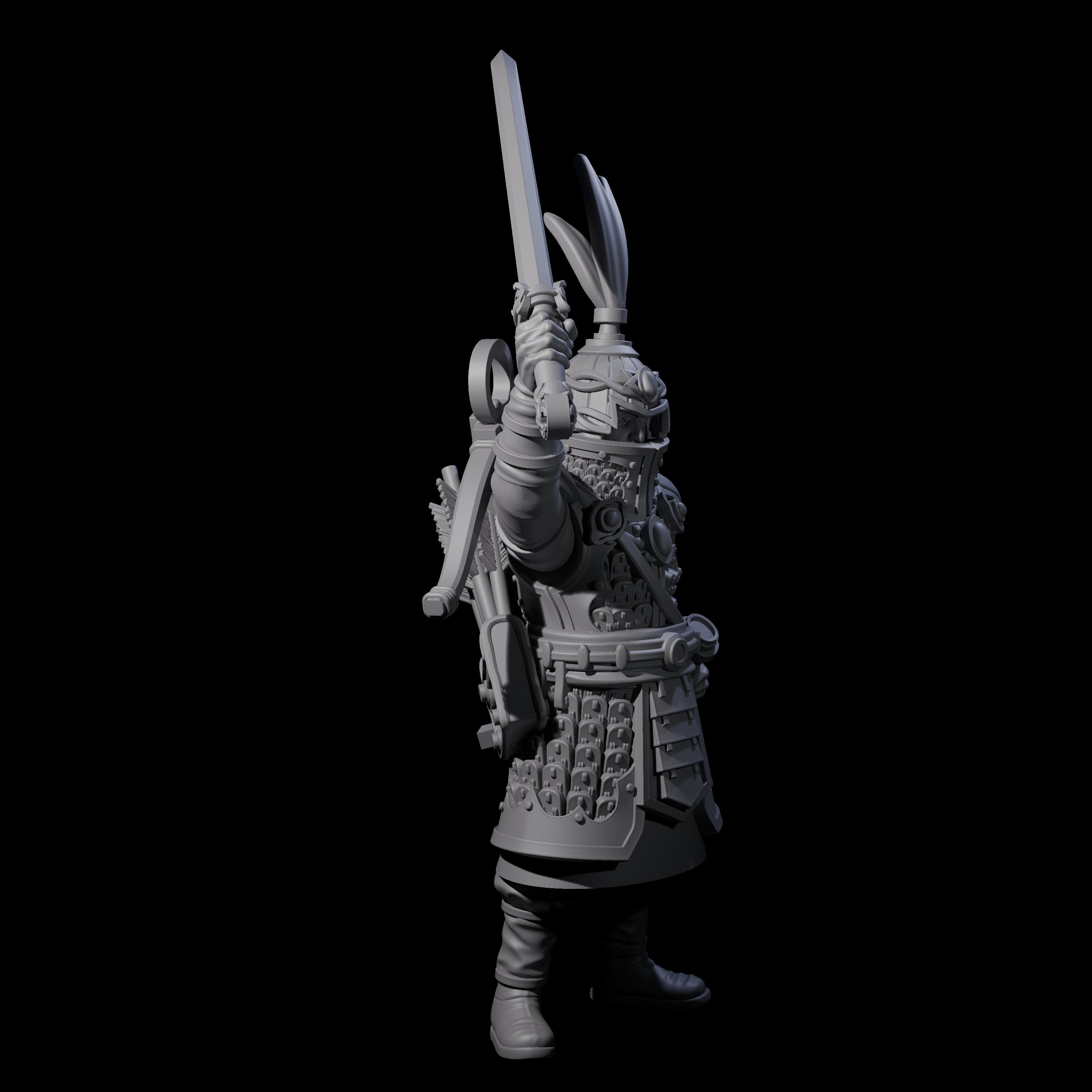 Leading Human Crossbow Captain Miniature for Dungeons and Dragons, Pathfinder or other TTRPGs