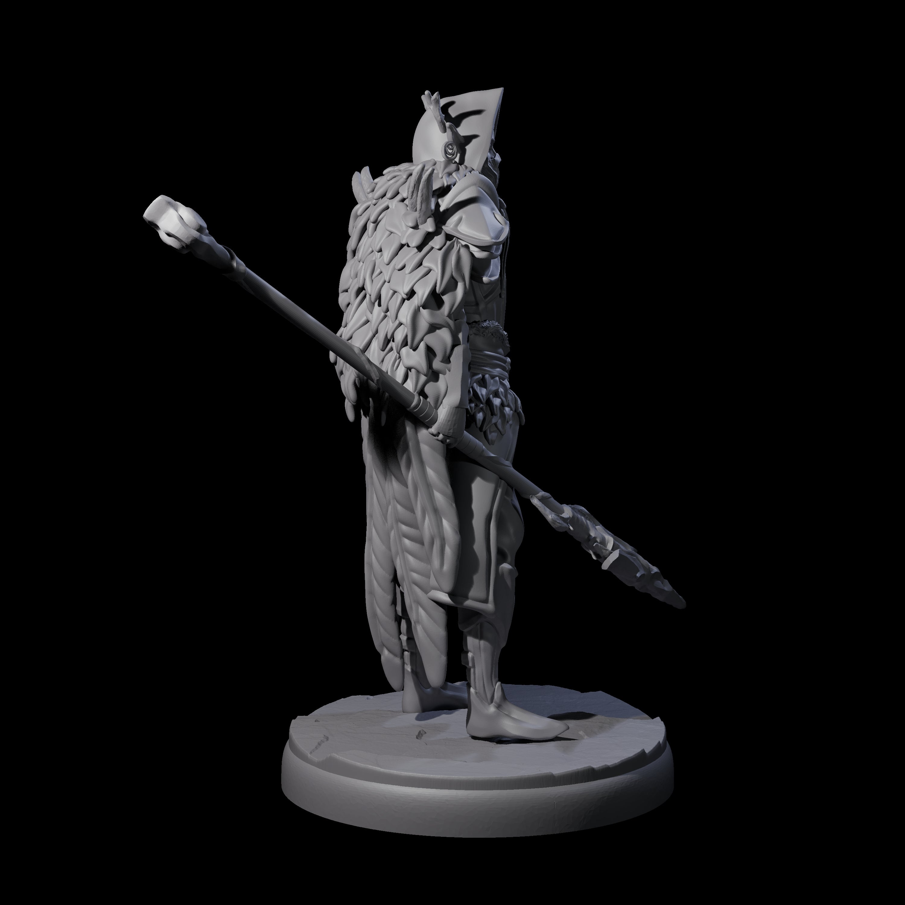 Leaping Dark Elf Underdark Guardian B Miniature for Dungeons and Dragons, Pathfinder or other TTRPGs
