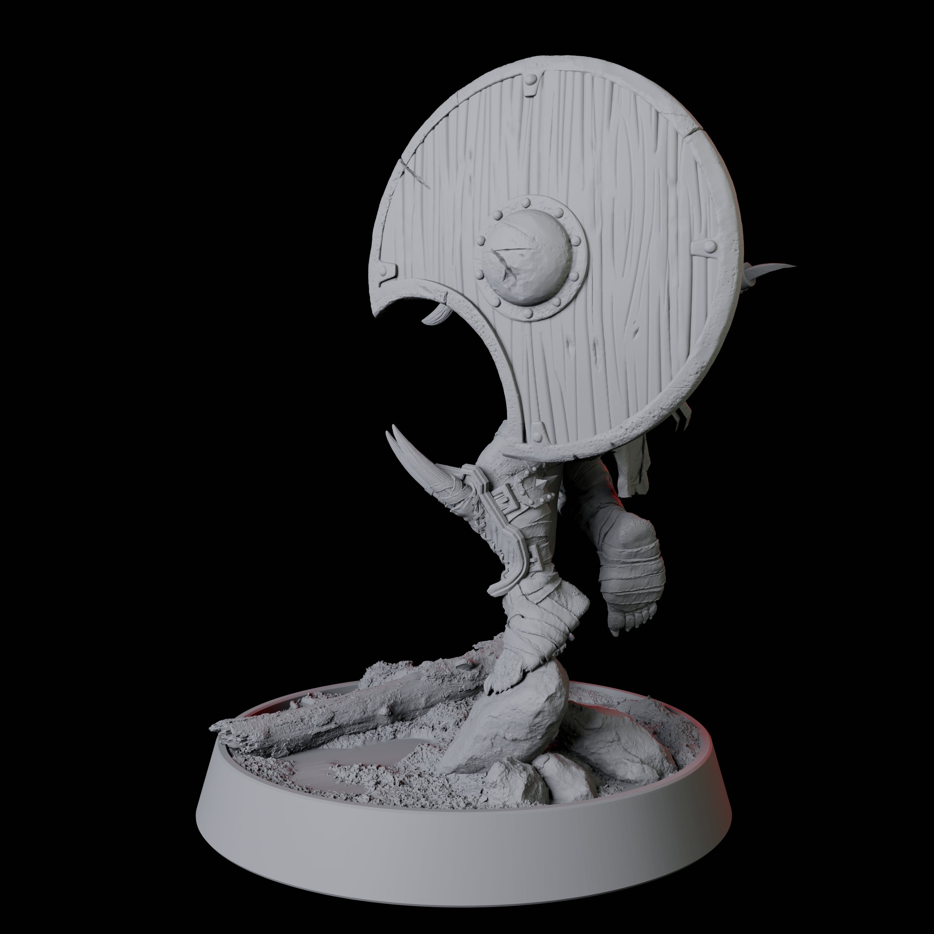 Leaping Goblin Spearman Miniature for Dungeons and Dragons, Pathfinder or other TTRPGs